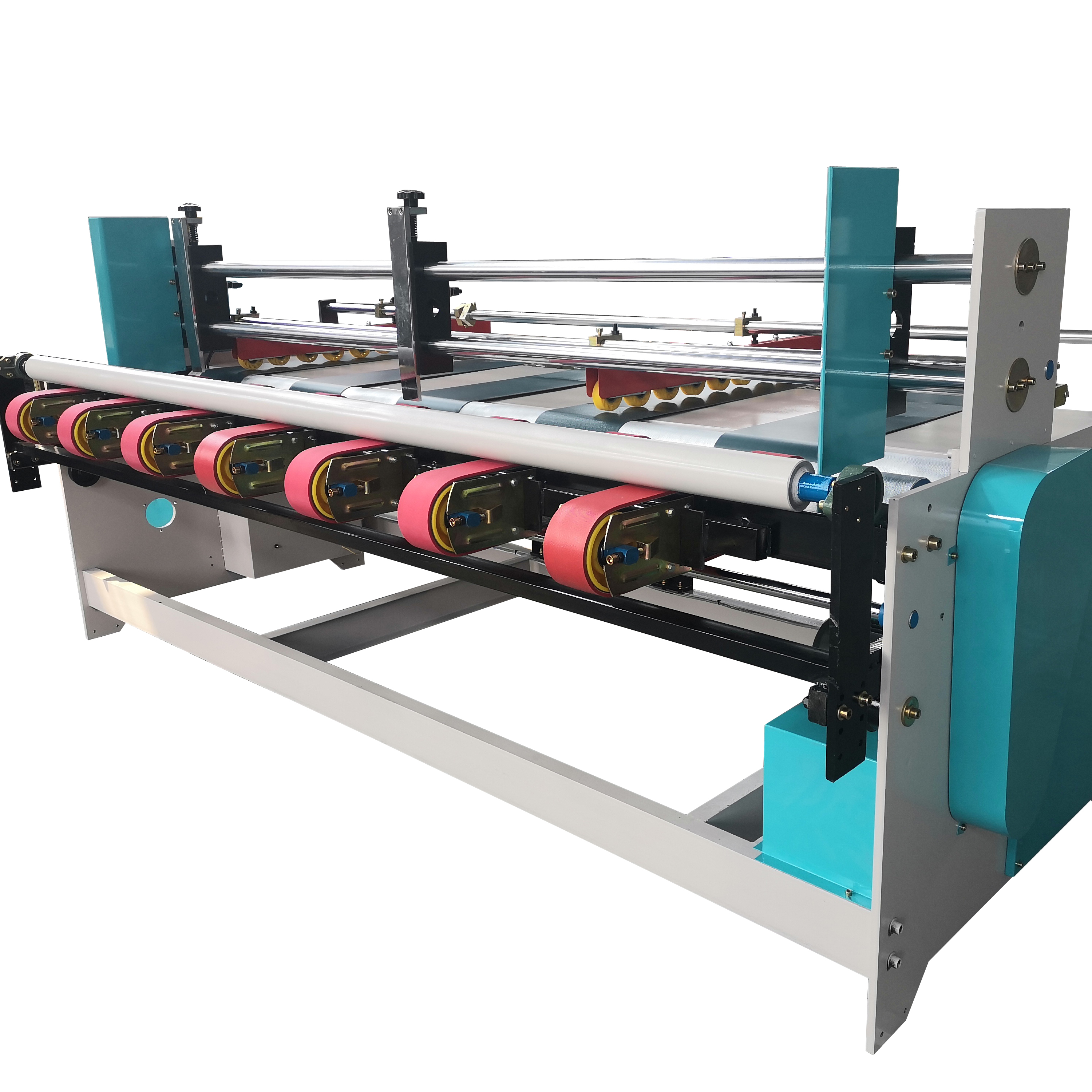 corrugated carton box chain feeding flexo printing slotting die cutting machine flexo printer slotter die-cutter machine