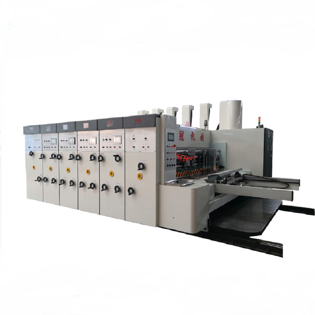 High Speed Automatic Printing Slotting Die-cutting Machine lead edge feeding flexo printer slotter die-cutter