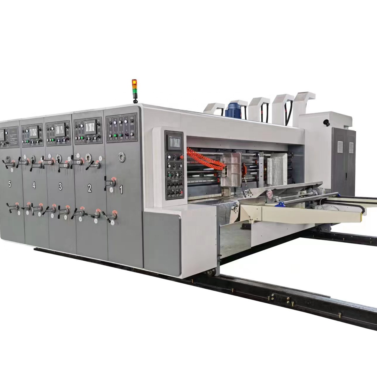 Multi colors full automatic Carton Printing Slotting Die-Cutting Machine with high speed flexo printer slotter die-cutter machine