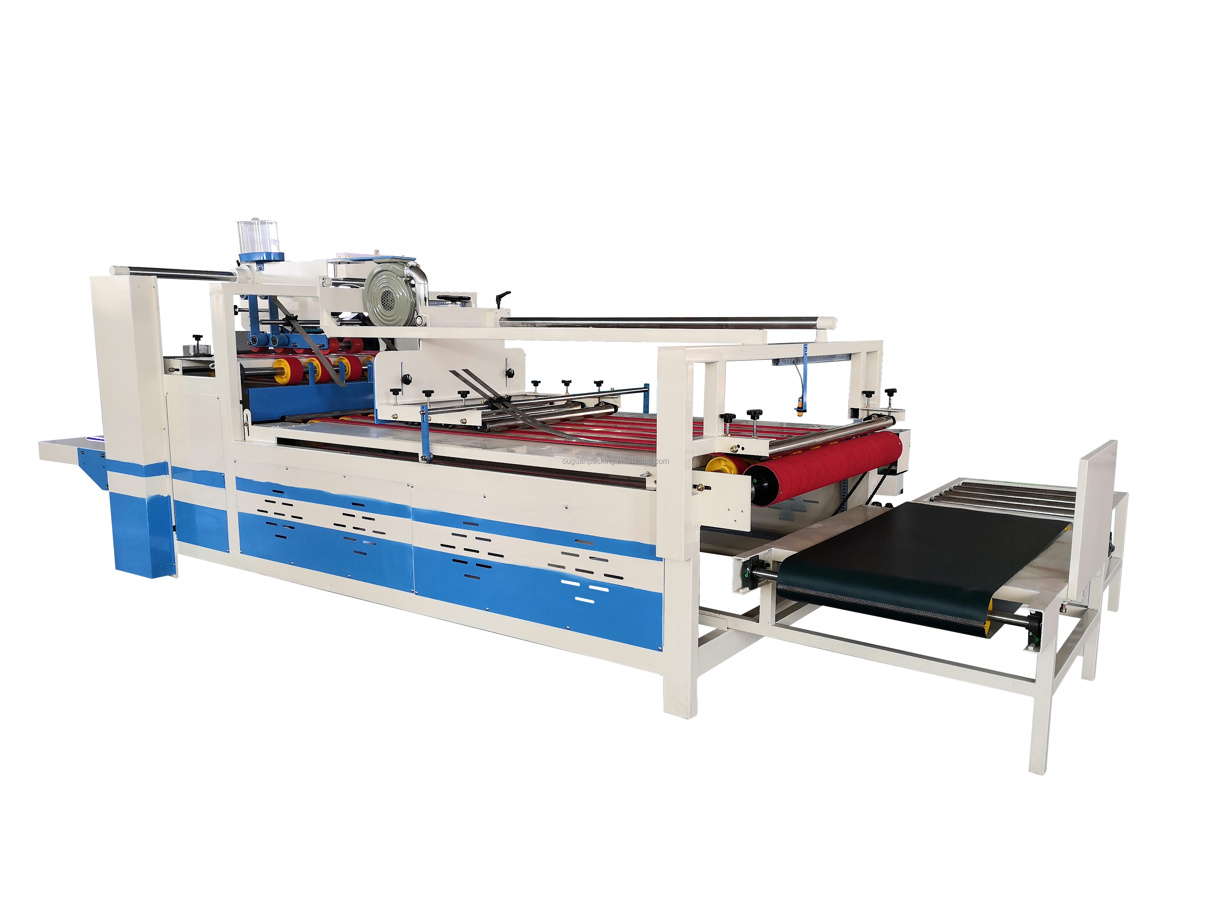 China  high  speed  semi-automatic corrugated cardboard  folder gluer  machine corrugated  paperboard   making machine