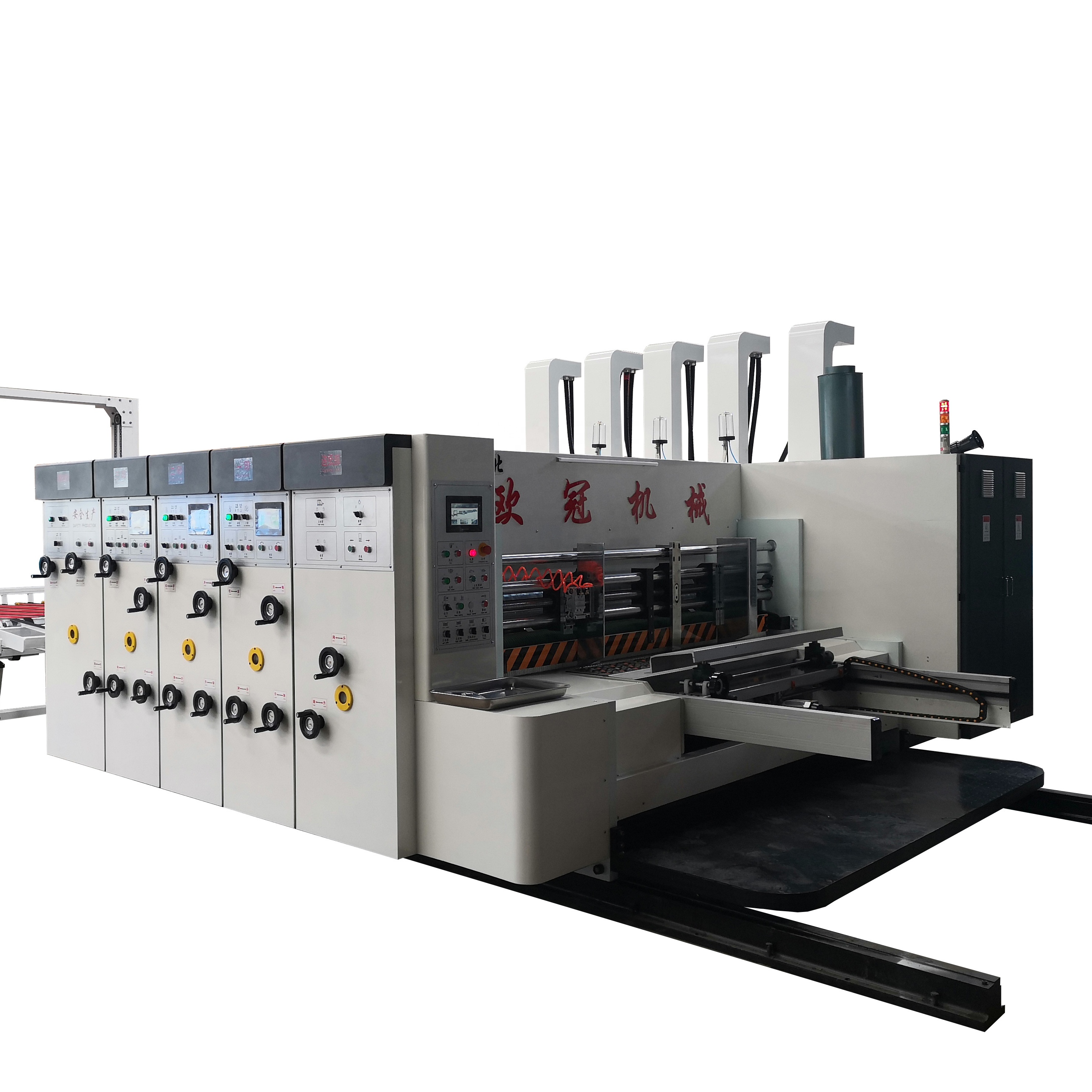 Economical cheaper automatic corrugated cardboard printing machine with slotting die-cutting machine flexo printer slotter die-cutter machine