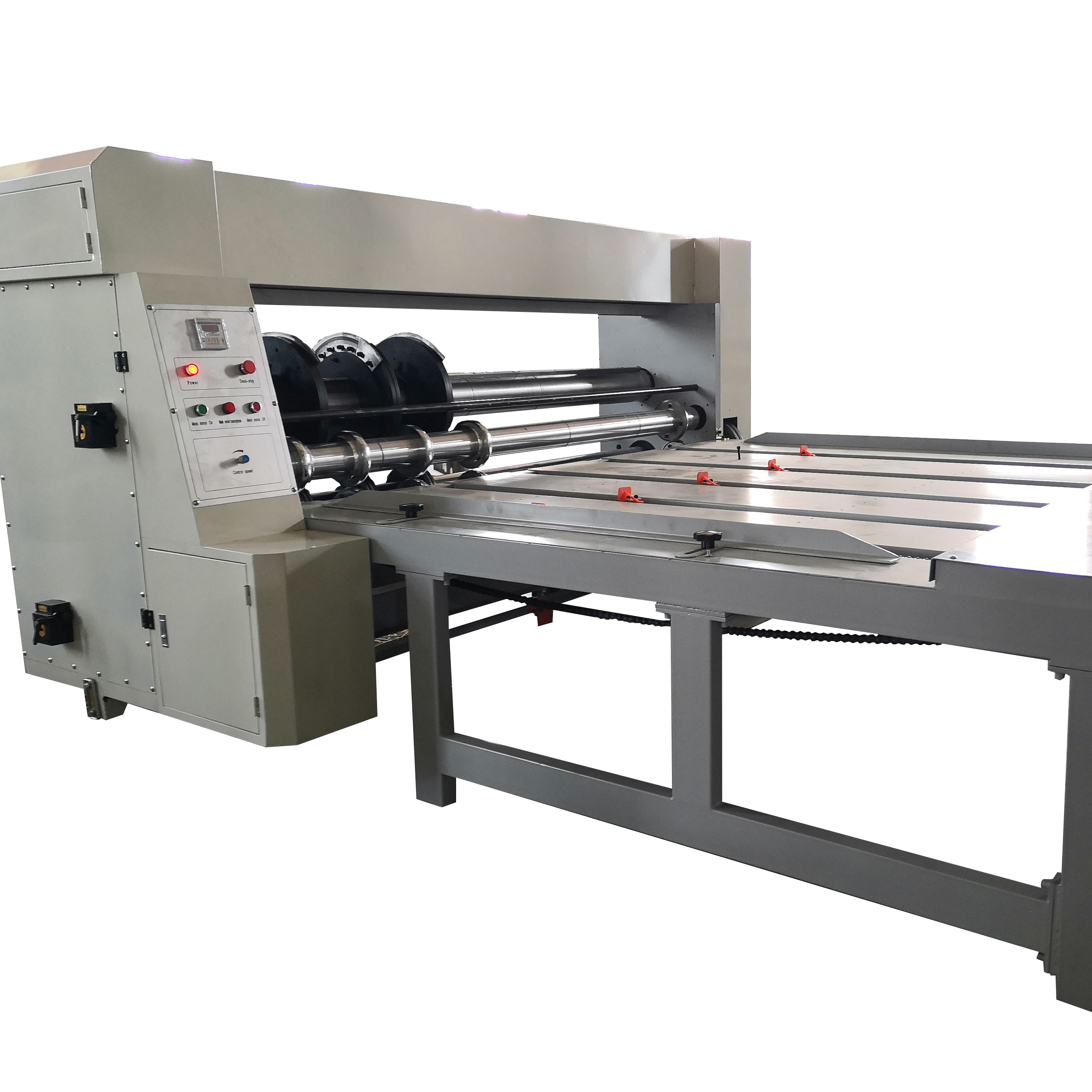 High Speed Semi Automatic Chain Feeding Creaser Slotter Machine (RS-4 Machine) flexo printer slotter die-cutter machine