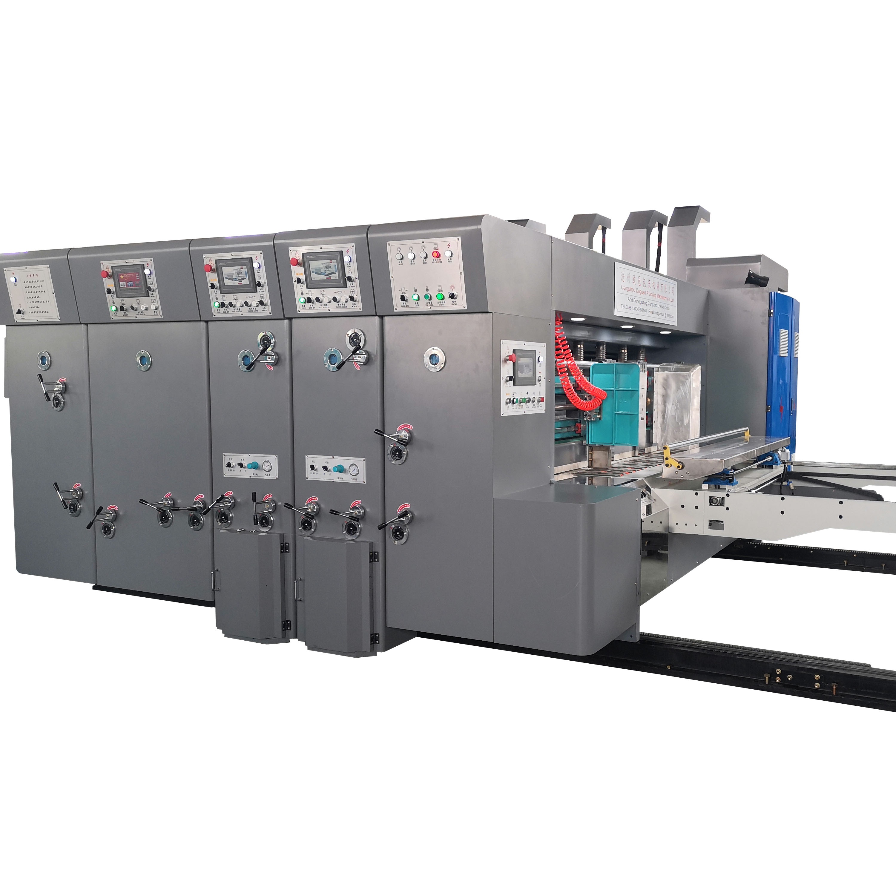 automatic pizza box making machine printing die cutting with slotting machine to make cardboard boxes flexo printer slotter die-cutter machine