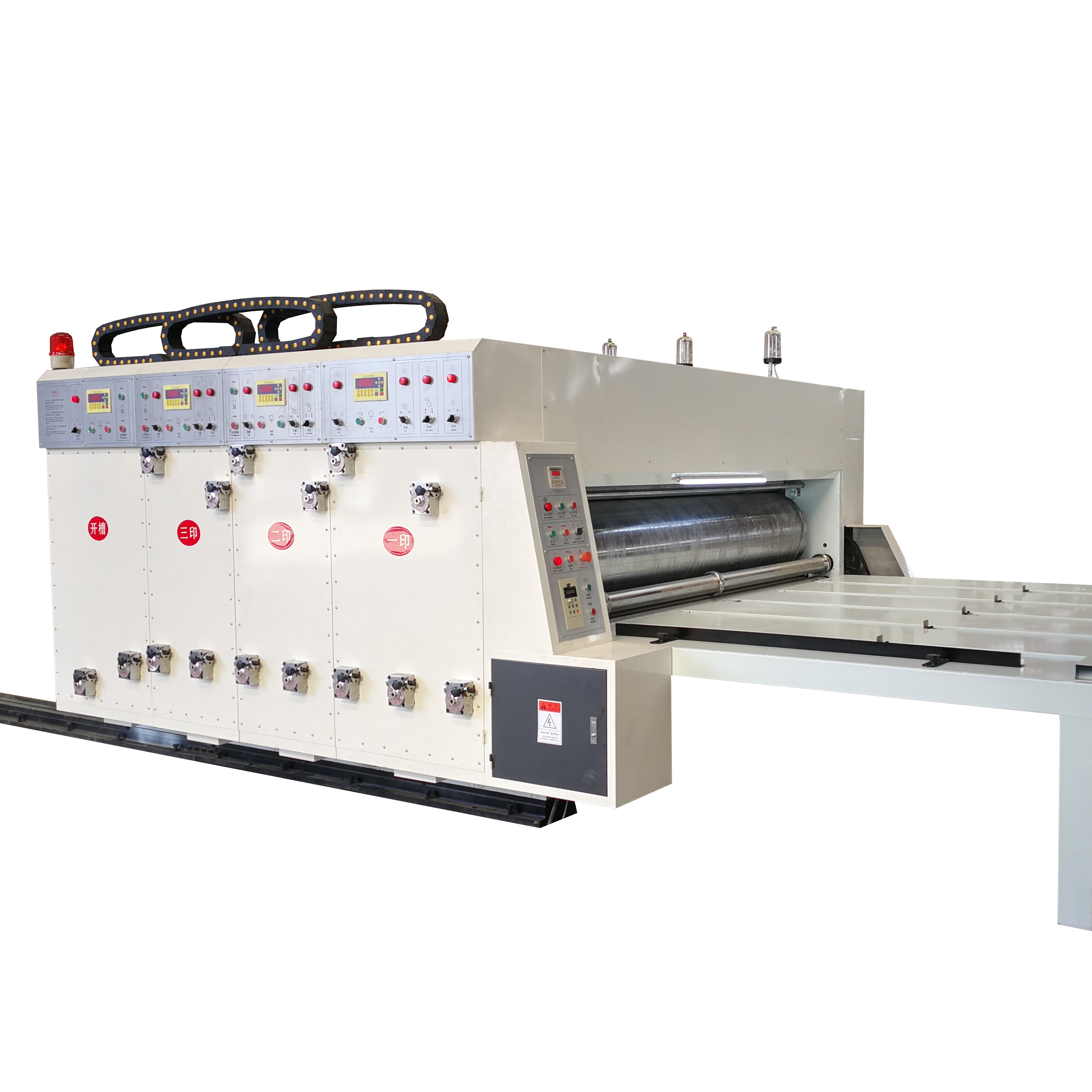 sem-automatic fruit box corrugated carton box 2 color printing slotting machine printing machine in China flexo printer slotter die-cutter machine