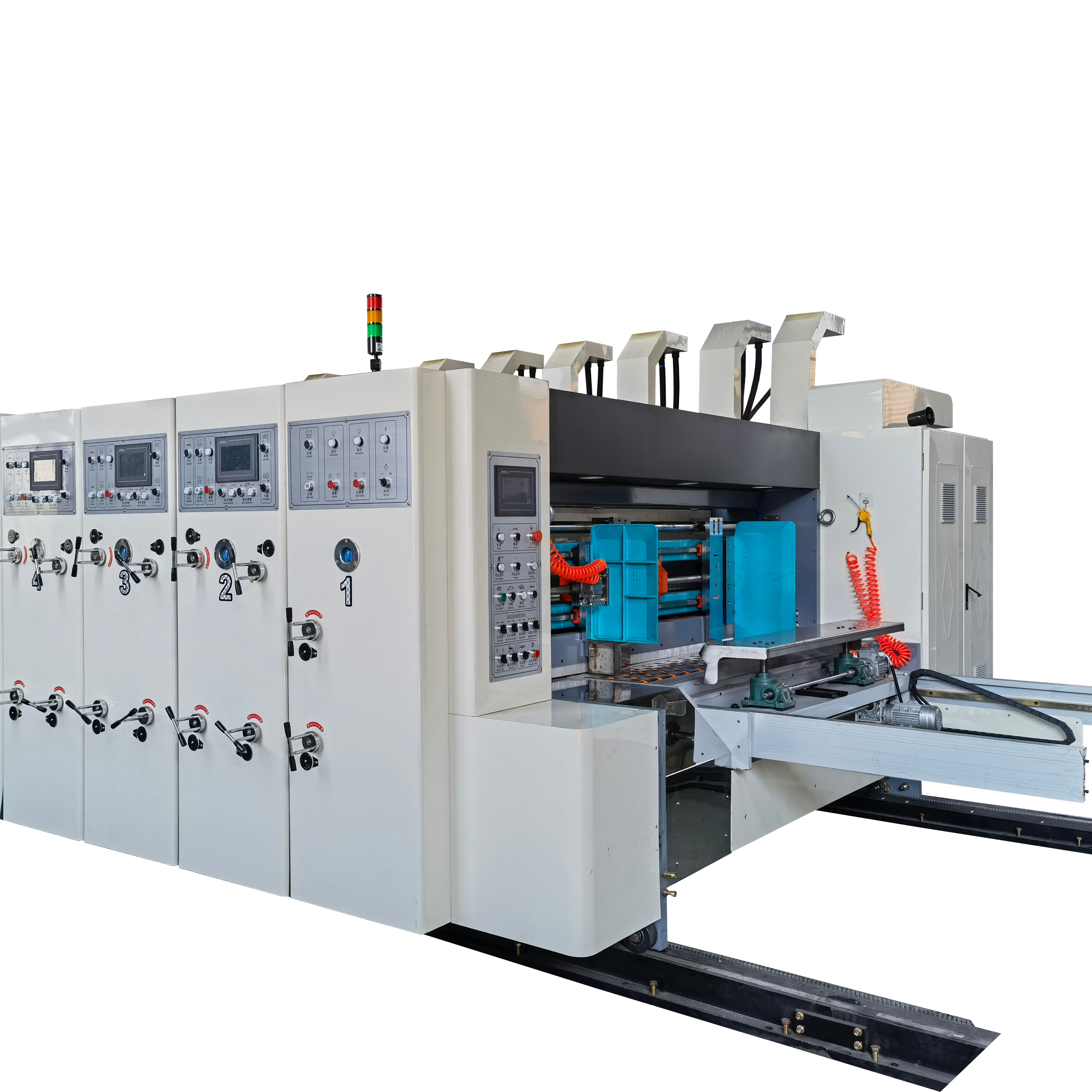 pizza box making machine automatic high speed corrugated flexo printing slotting die cutting machine flexo printer slotter die-cutter machine