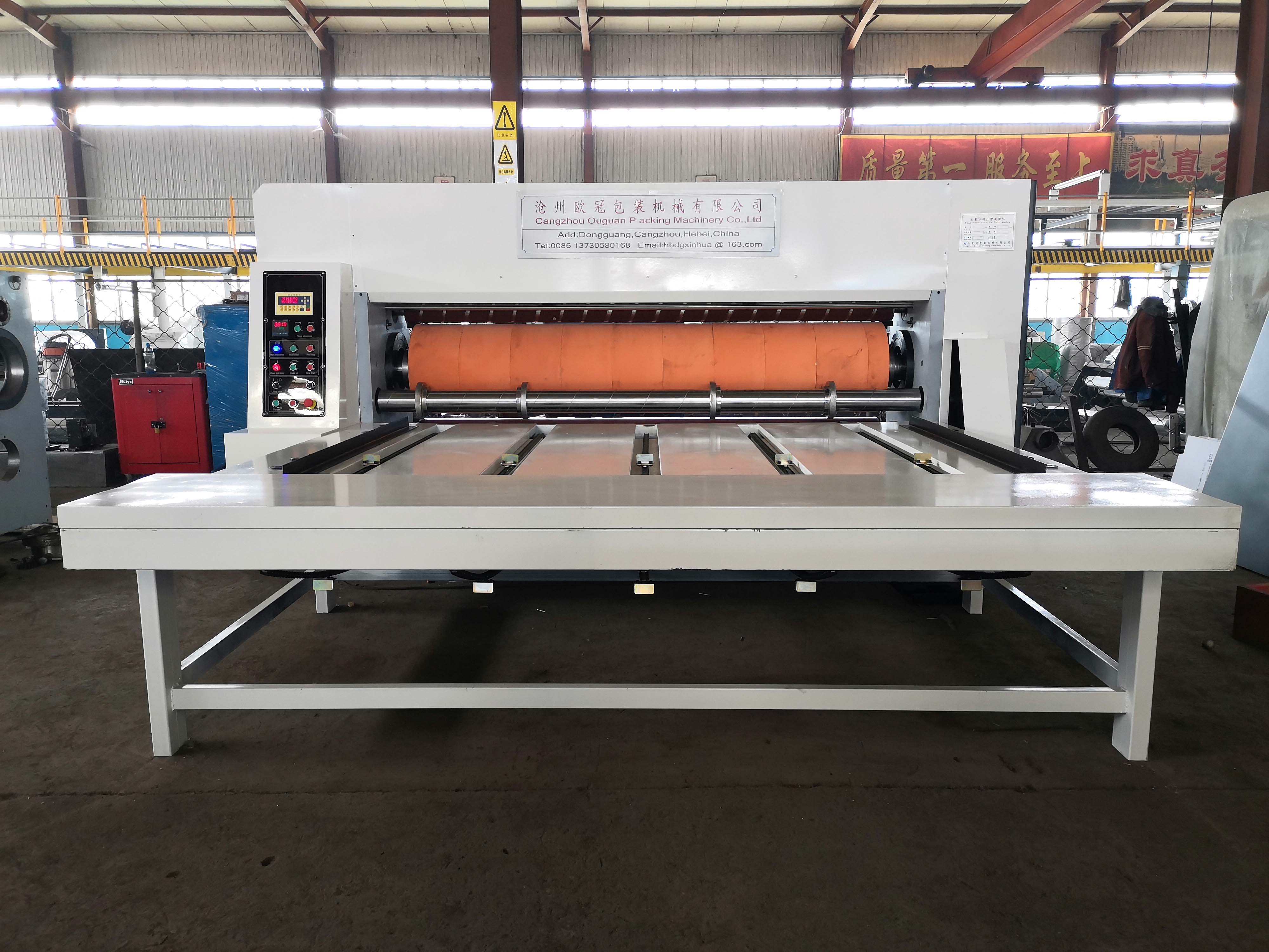 Semi-auto  chain feeding Corrugated Cardboard Rotary Die-cutting Machine   manufacture
