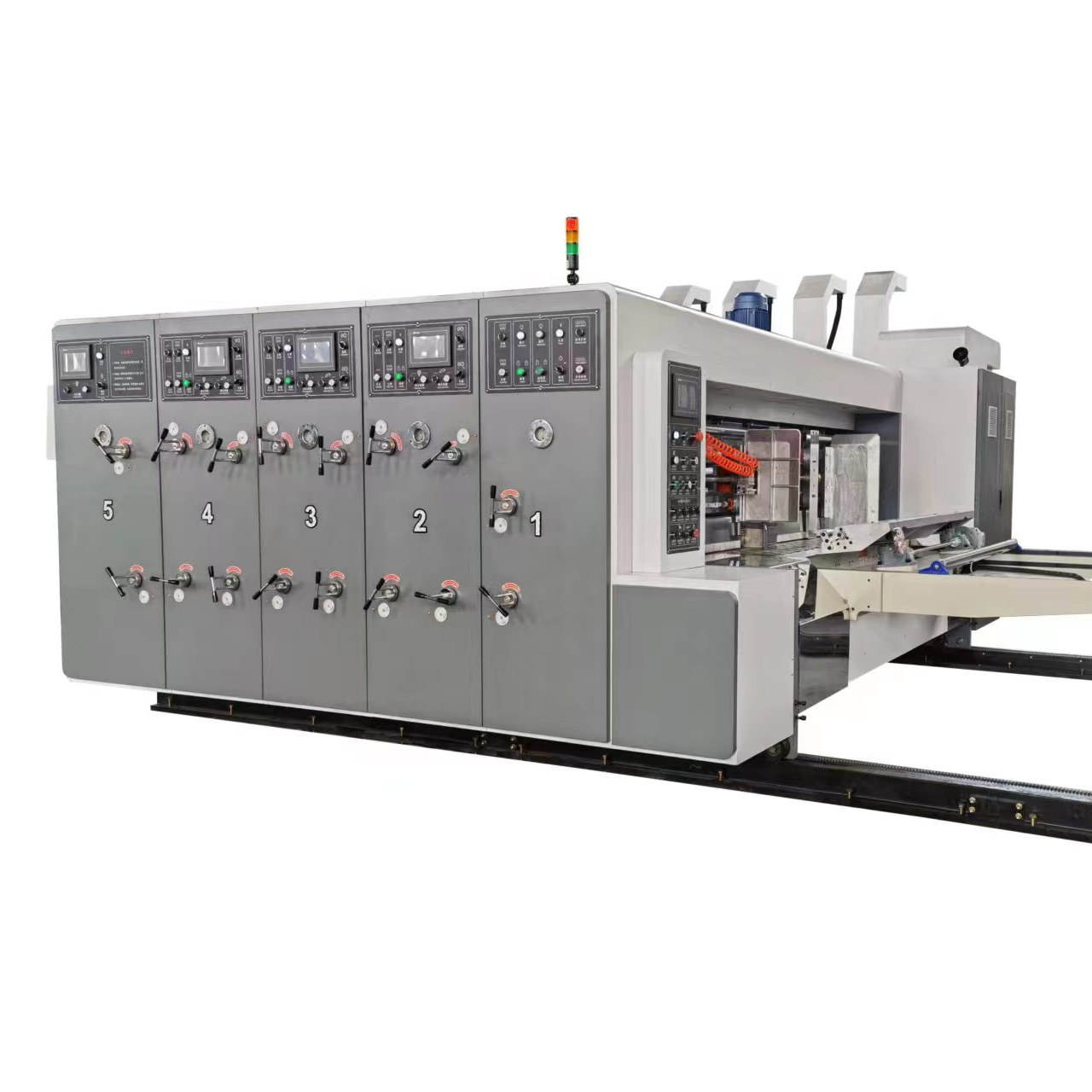 fully automatic corrugated box flexo printer slotter die cutter machine corrugated cardboard carton box making machine pr flexo printer slotter die-cutter machine