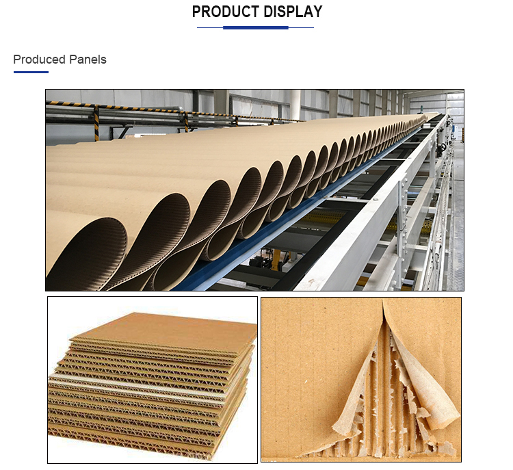 High speed automatic 3/5 ply corrugated cardboard production line for A,C,B,E,F Flute