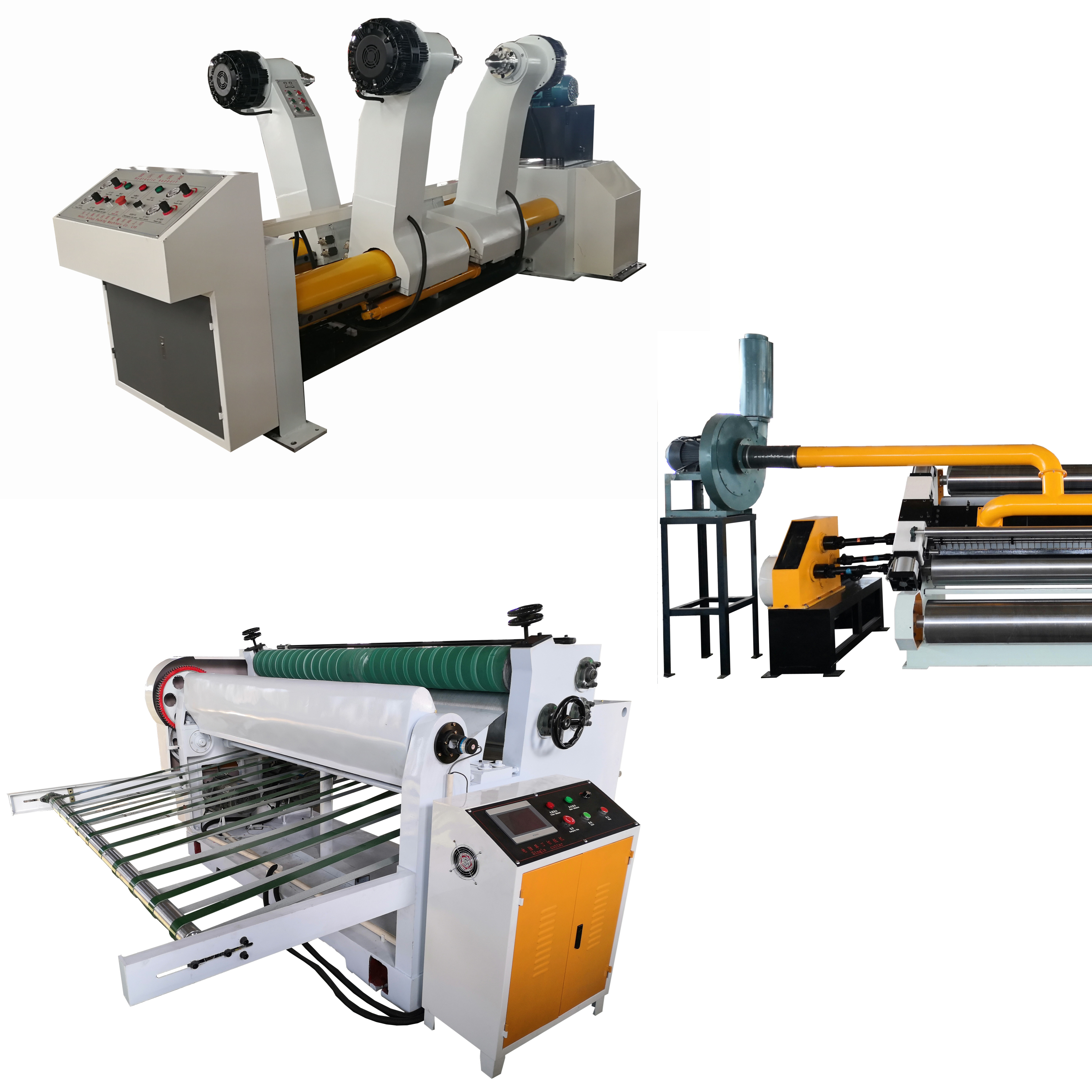MSF320 Fingerless Automatic Single Face Flute Corrugated Cardboard Carton Paper Box Products Making Machine 2 ply corrugated paperboard production line