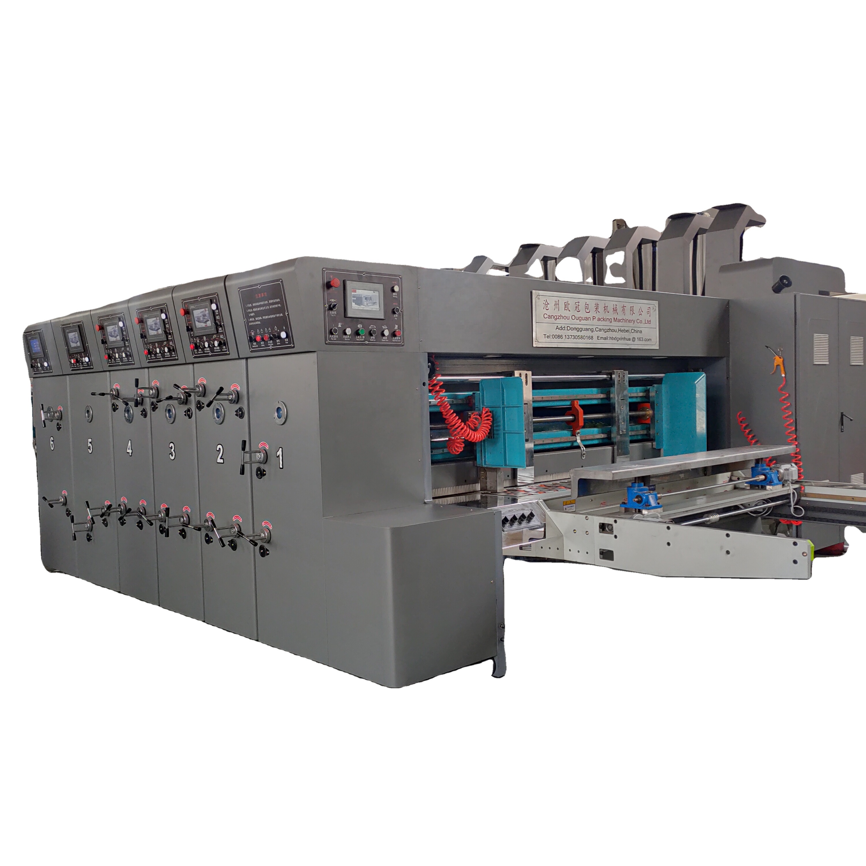 Carton Box Pizza Box Packaging Corrugated Express Box Printing Slotter Die Cutter Machine flexo printer slotter die-cutter machine