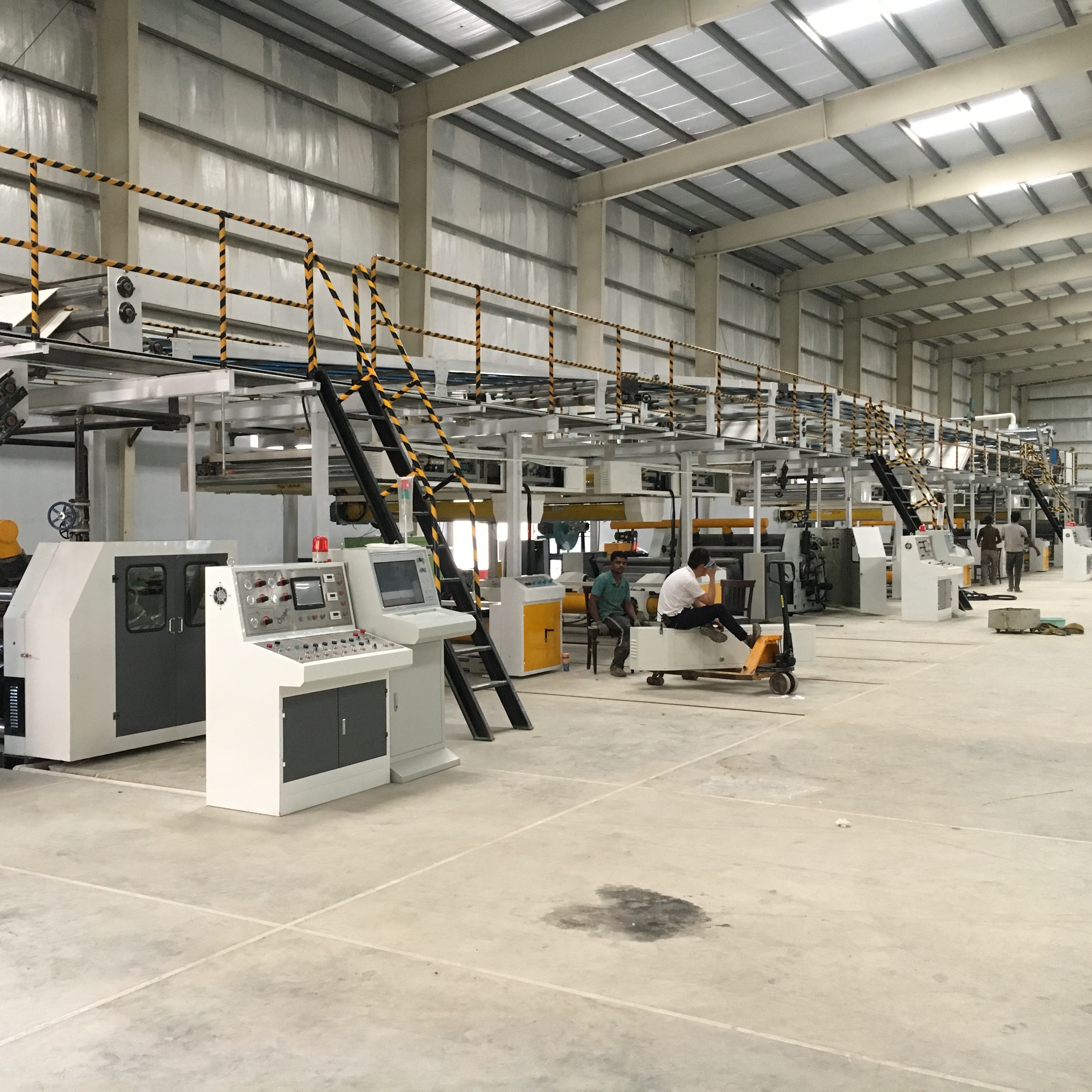 high speed corrugated carton production line 3ply 5ply 7ply corrugated cardboard making machine 3/5/7 ply corrugated board production line