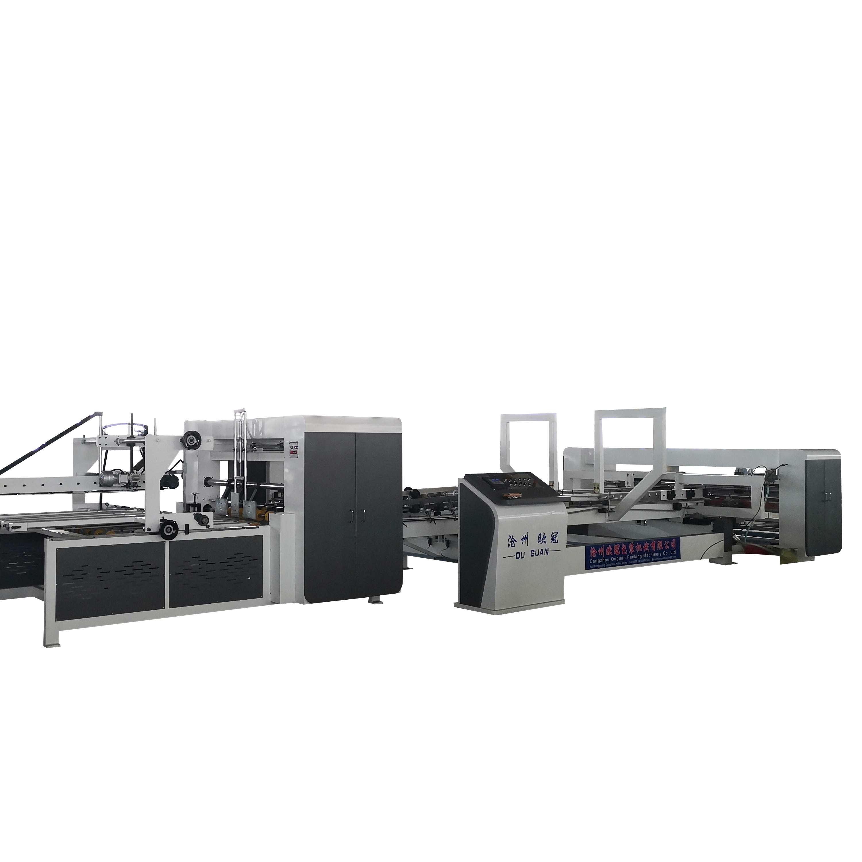 Automatic folder gluing and stitching in one machine automatic folder gluer machine