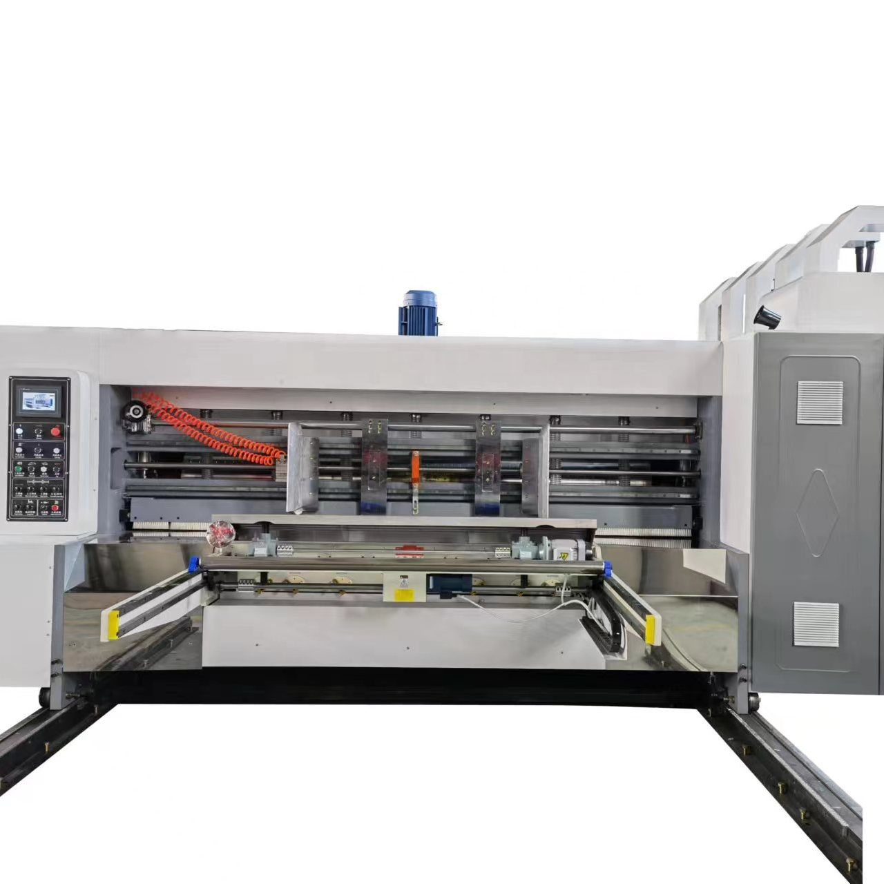 fully Automatic flexo ink printing slotting die cutting machine for corrugated paperboard pizza box making macnine flexo printer slotter die-cutter machine
