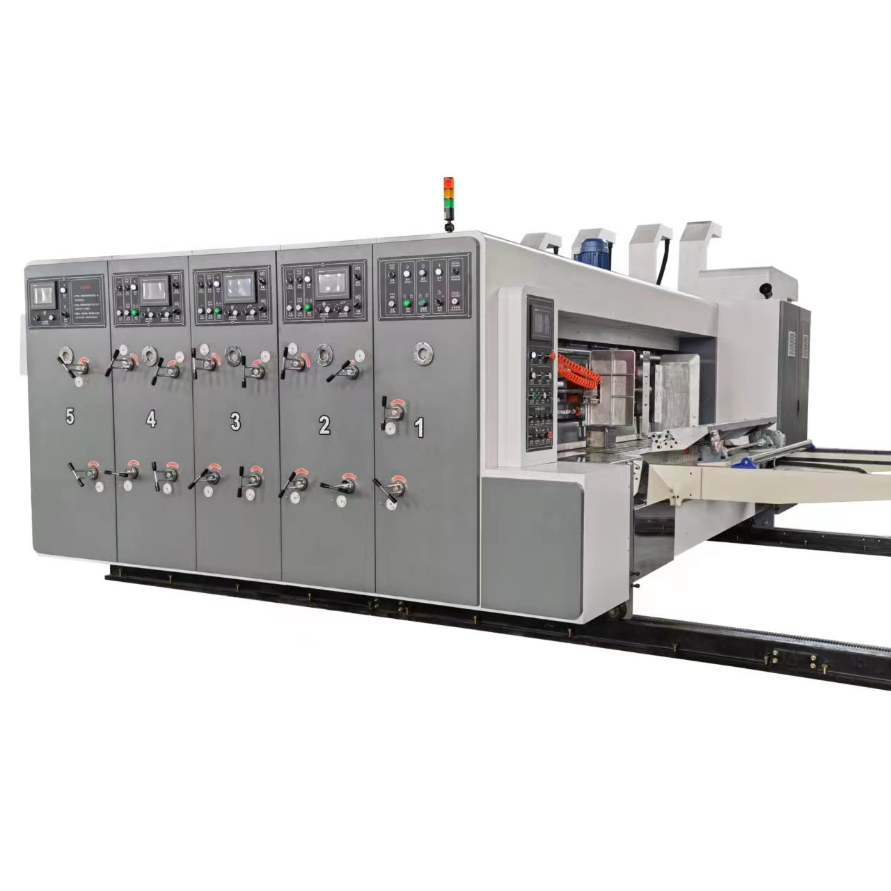 fully automatic corrugated box flexo printer slotter die cutter machine corrugated carton manufactured machinery flexo printer slotter die-cutter machine