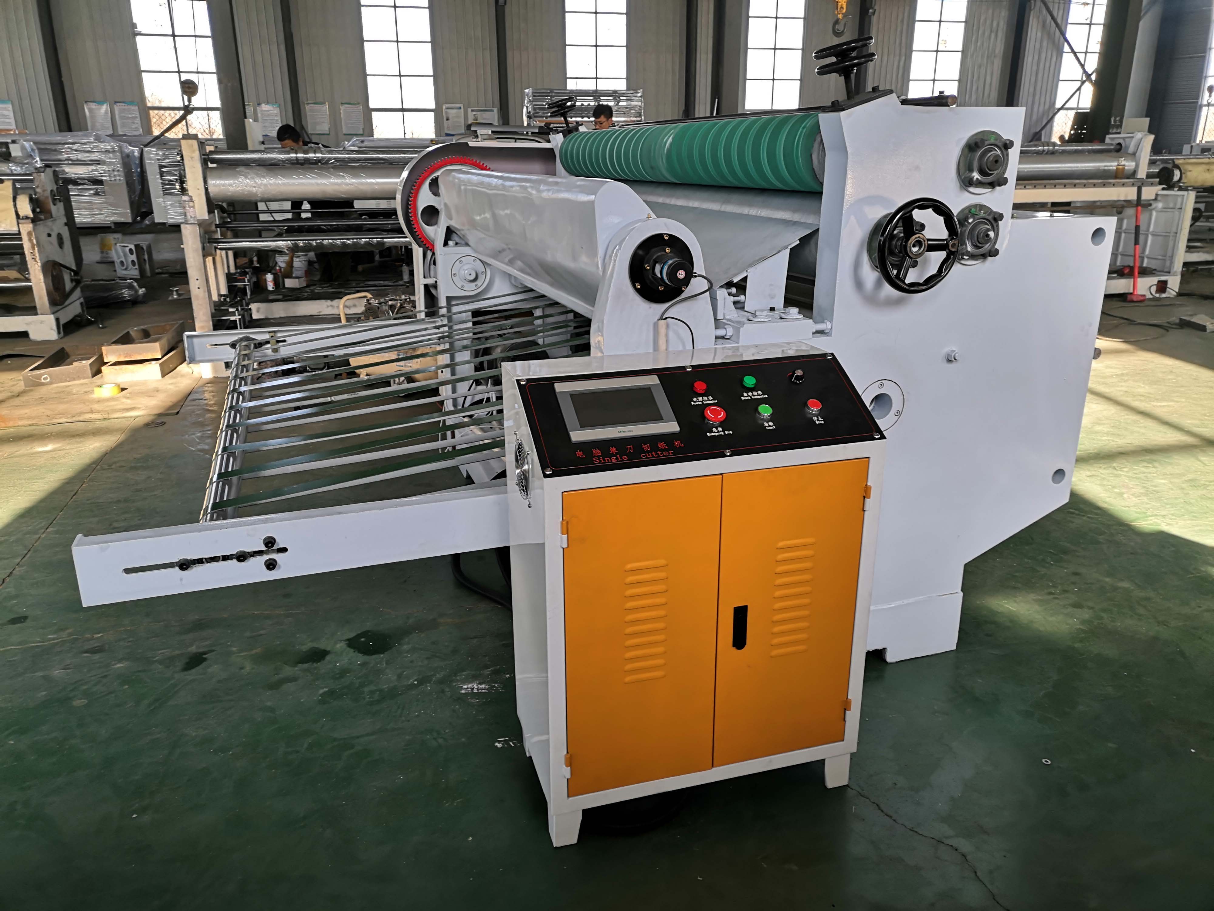NC Paper sheet cutting machine for roll cutting to make corrugated cardboard machine