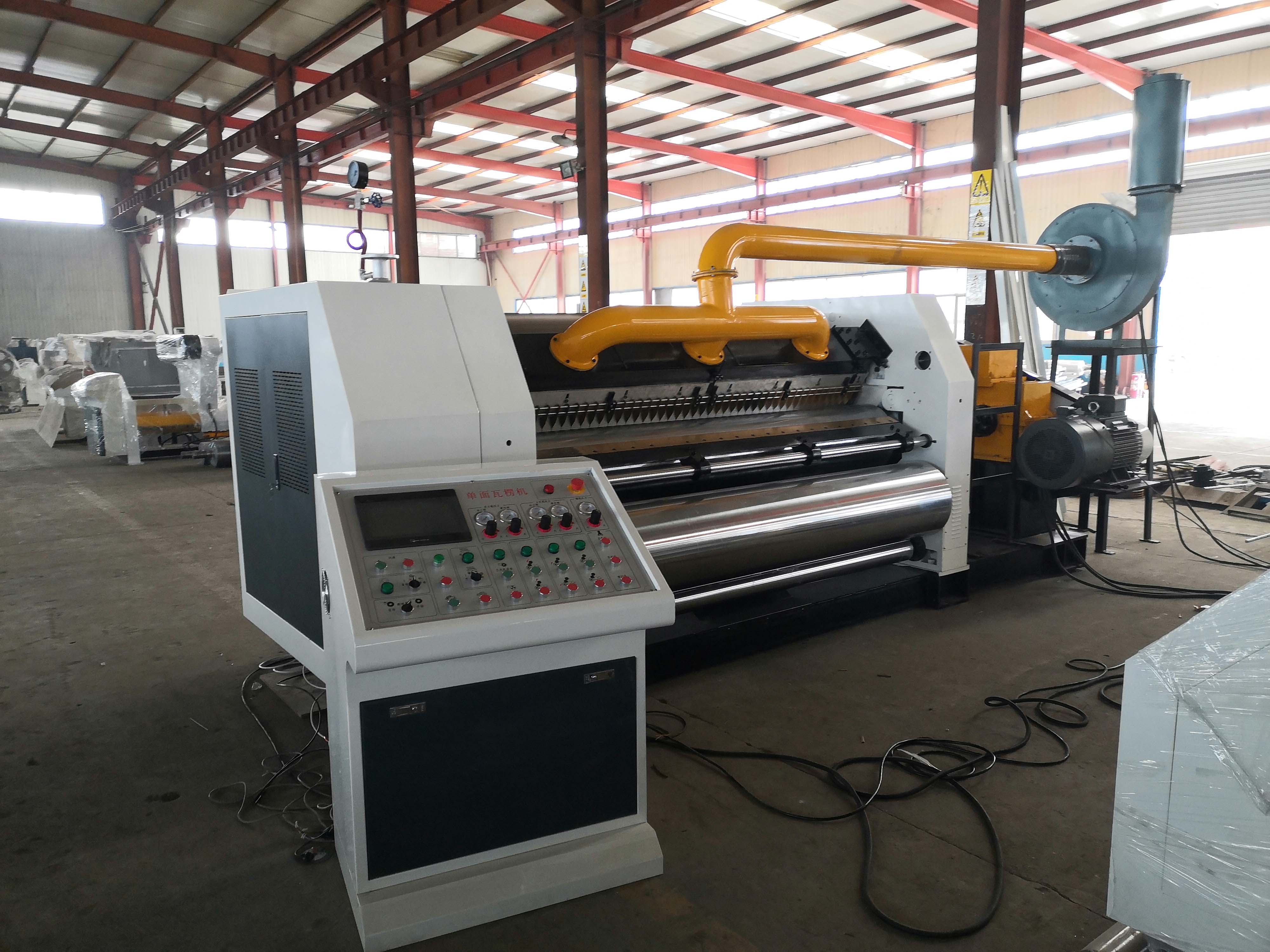 MSF320 Fingerless Single Facer Corrugated Paper Product Making Machinery