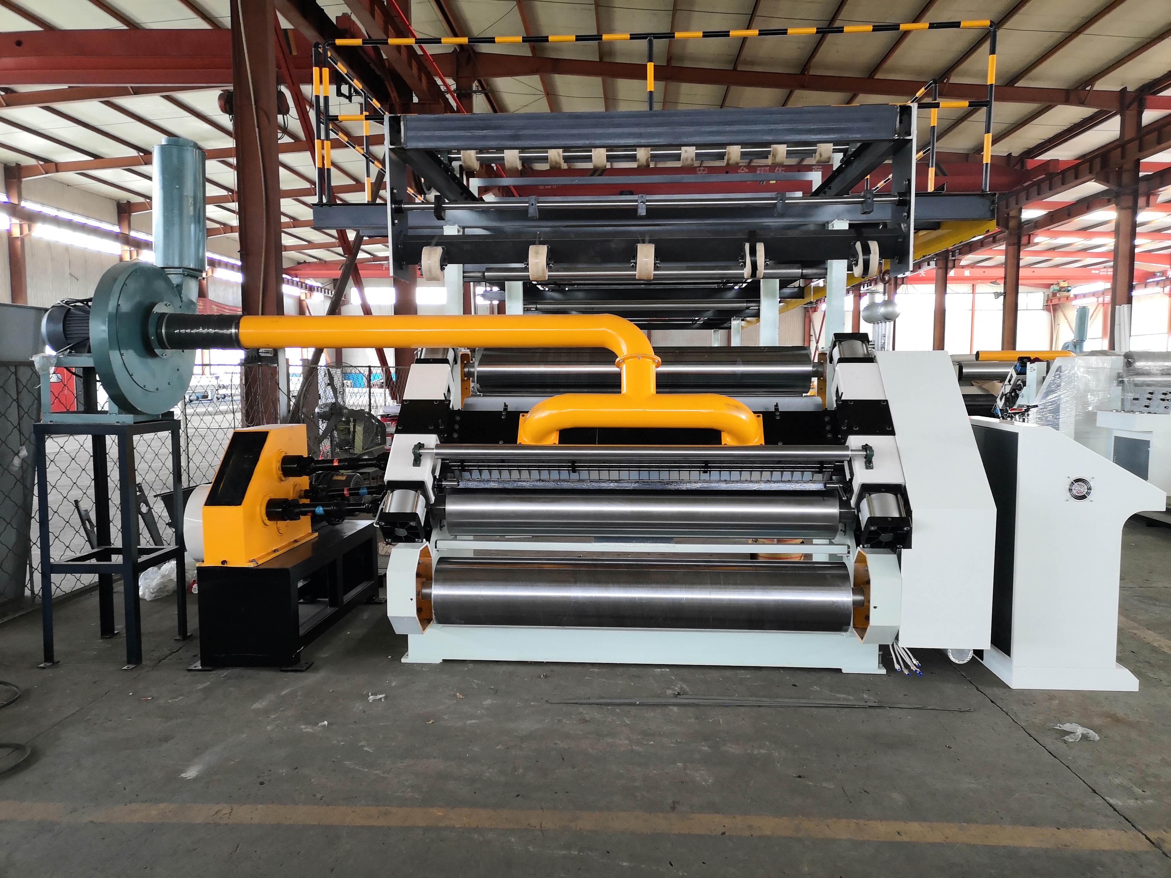 Fingerless single 2 Ply Corrugated Paperboard Making Single Facer Machine