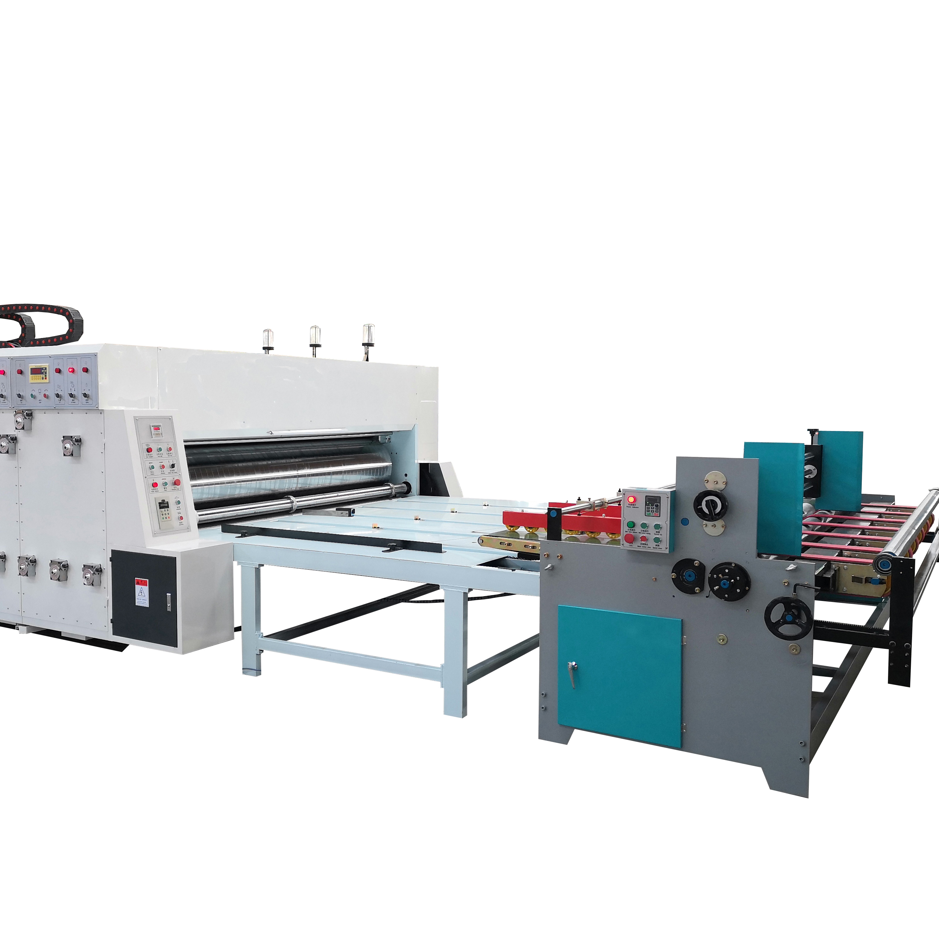 auto paper feeder machine for chain die cutting slotting machine flexo printer slotter die-cutter machine