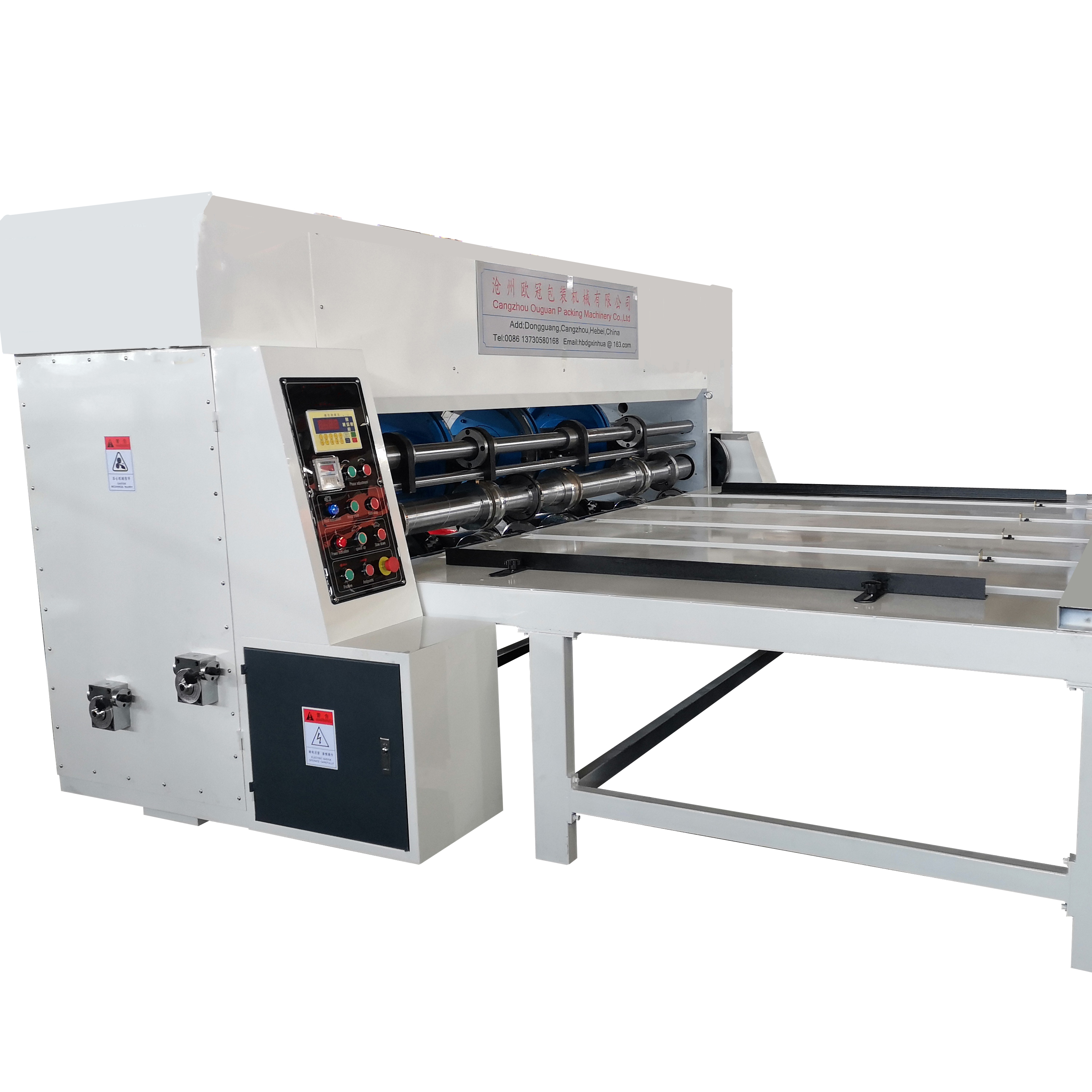 Chain Feeding Rotary Creaser Slotter Machine For Corrugated Carton Rotary slotter machine