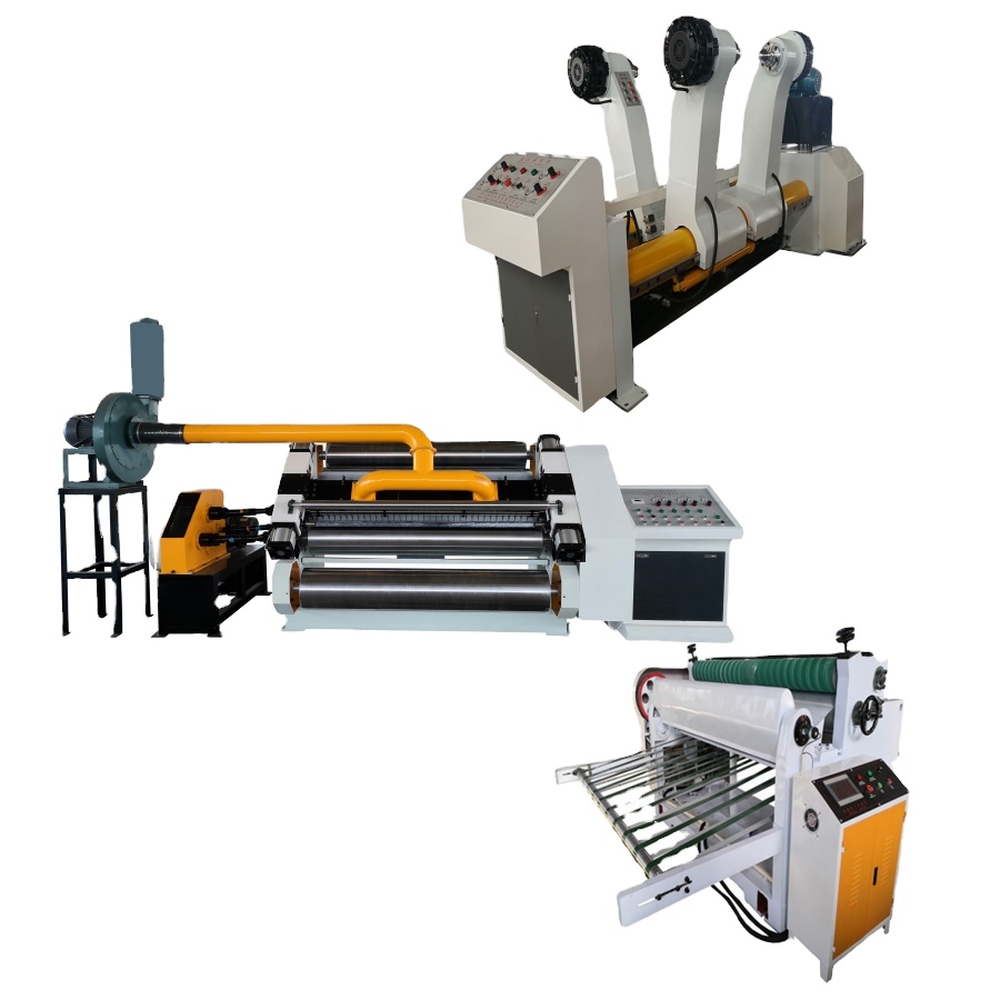 Corrugated Cardboard Vacuum Suction Fingerless Single Facer Machine 3/5/7 ply corrugated board production line