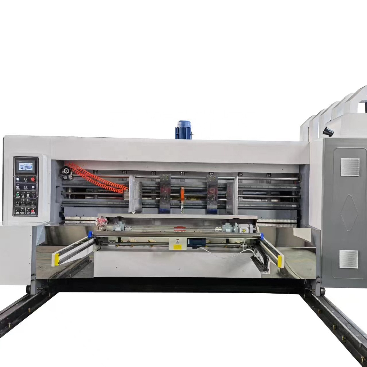 high speed corrugated carton box printing slotting die cutting machine flexo printer slotter die-cutter machine