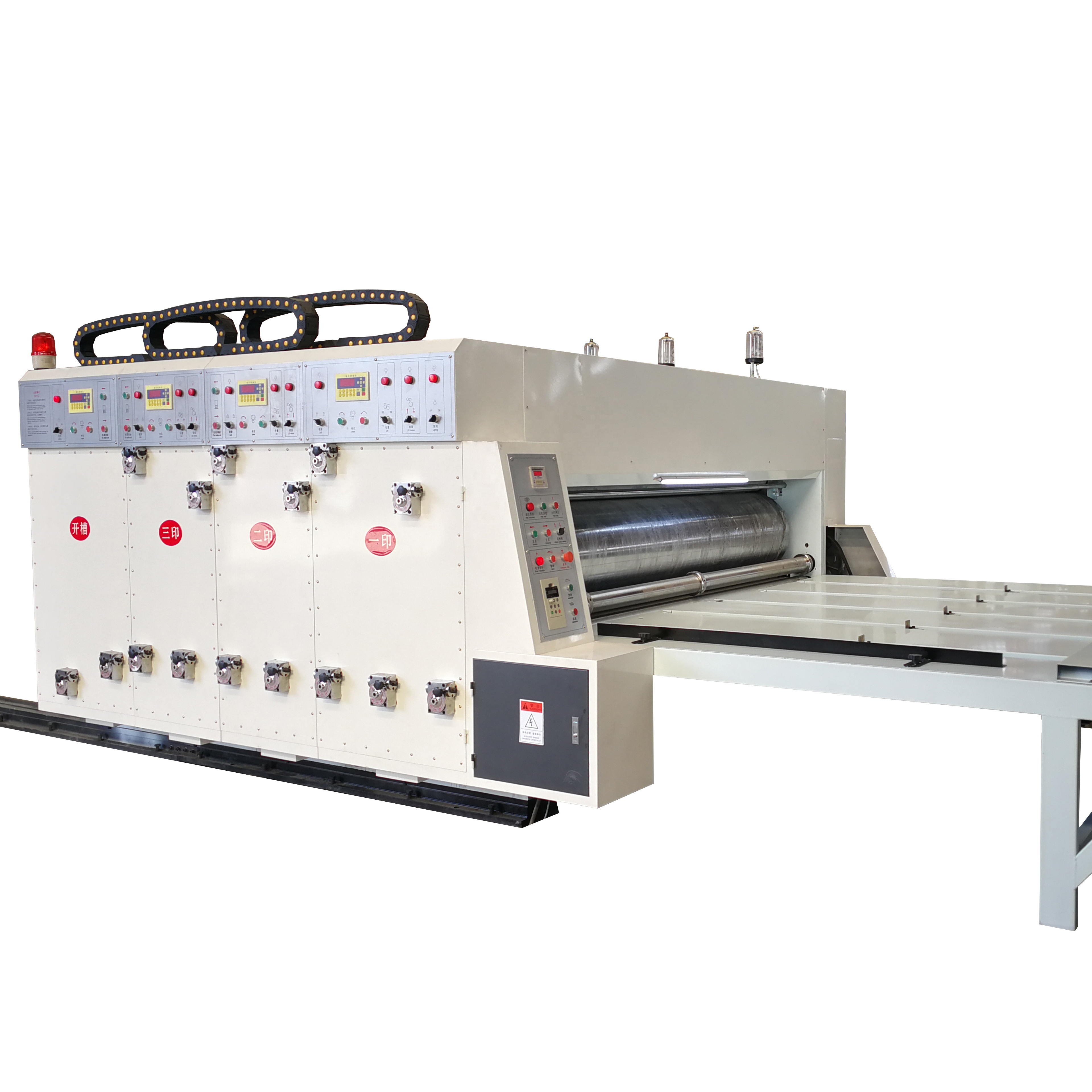 Corrugated box slotting machine corrugated 2 color printing rotary slotter machine flexo printer slotter die-cutter machine