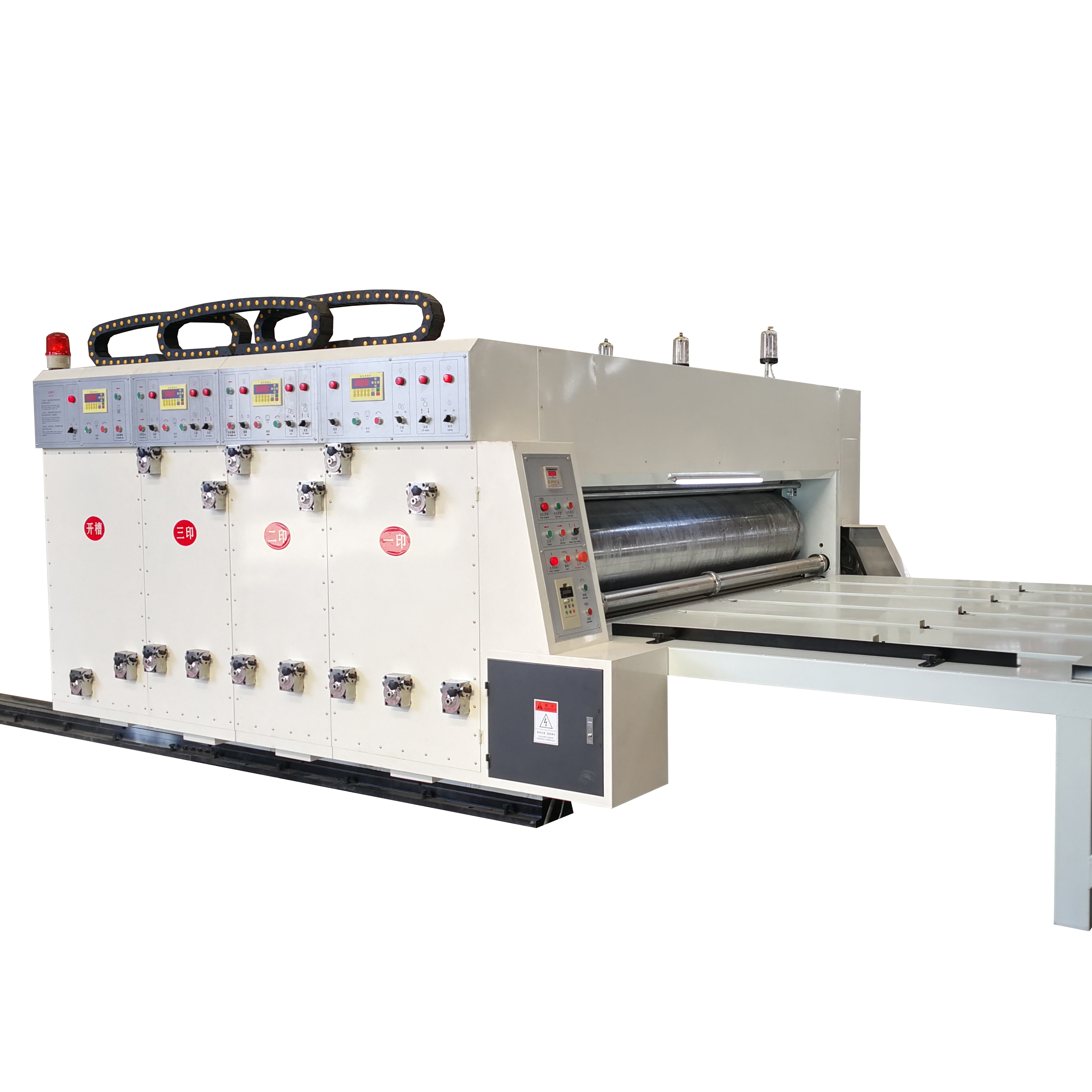 corrugated board equipment fruit box corrugated cardboard 2 color printing slotting machine flexo printer slotter die-cutter machine