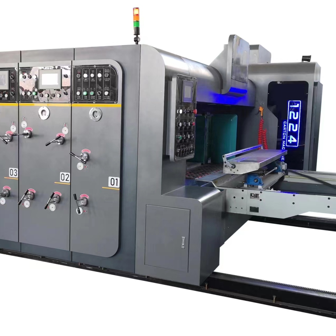 Automatic corrugated carton box flexo printing slotter die cutter machine in China flexo printer slotter die-cutter machine