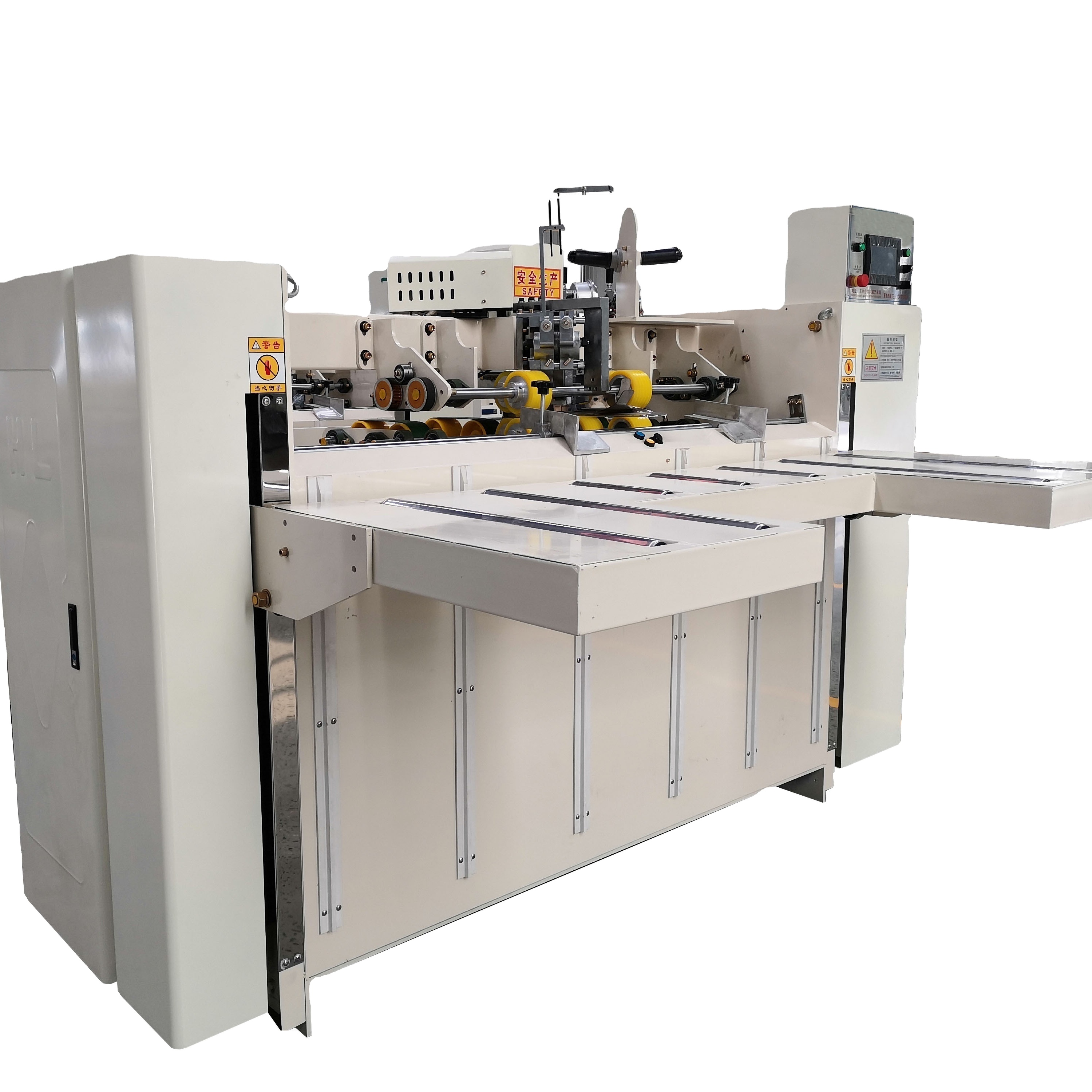 CE 2400mm semi-automatic stitching machine single piece carton sheet stitching/stapler/stitcher machine