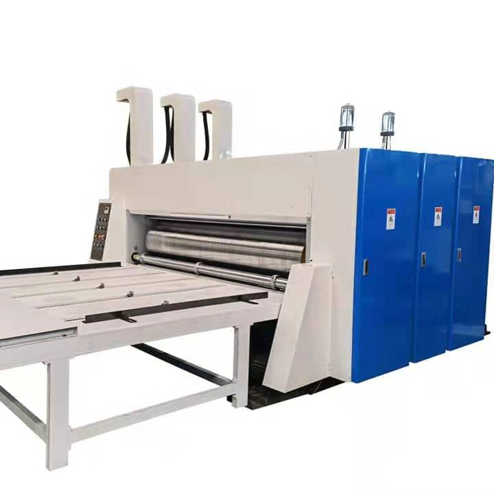carton box egg box machine corrugated carton box 2 color printing slotting machine flexo printer slotter die-cutter machine