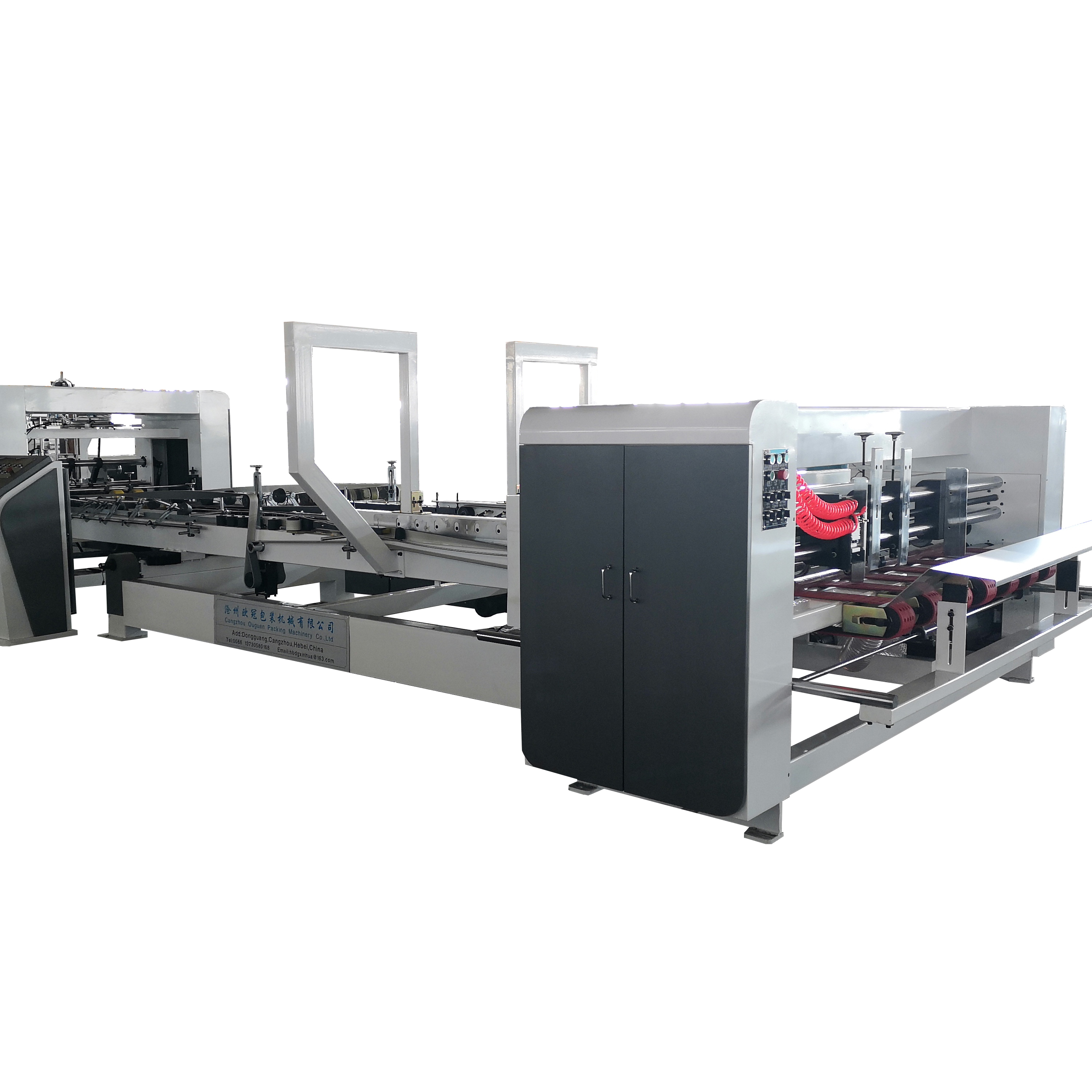 Pizza box Automatic corrugated cardboard box folder gluer machine folder gluer machine
