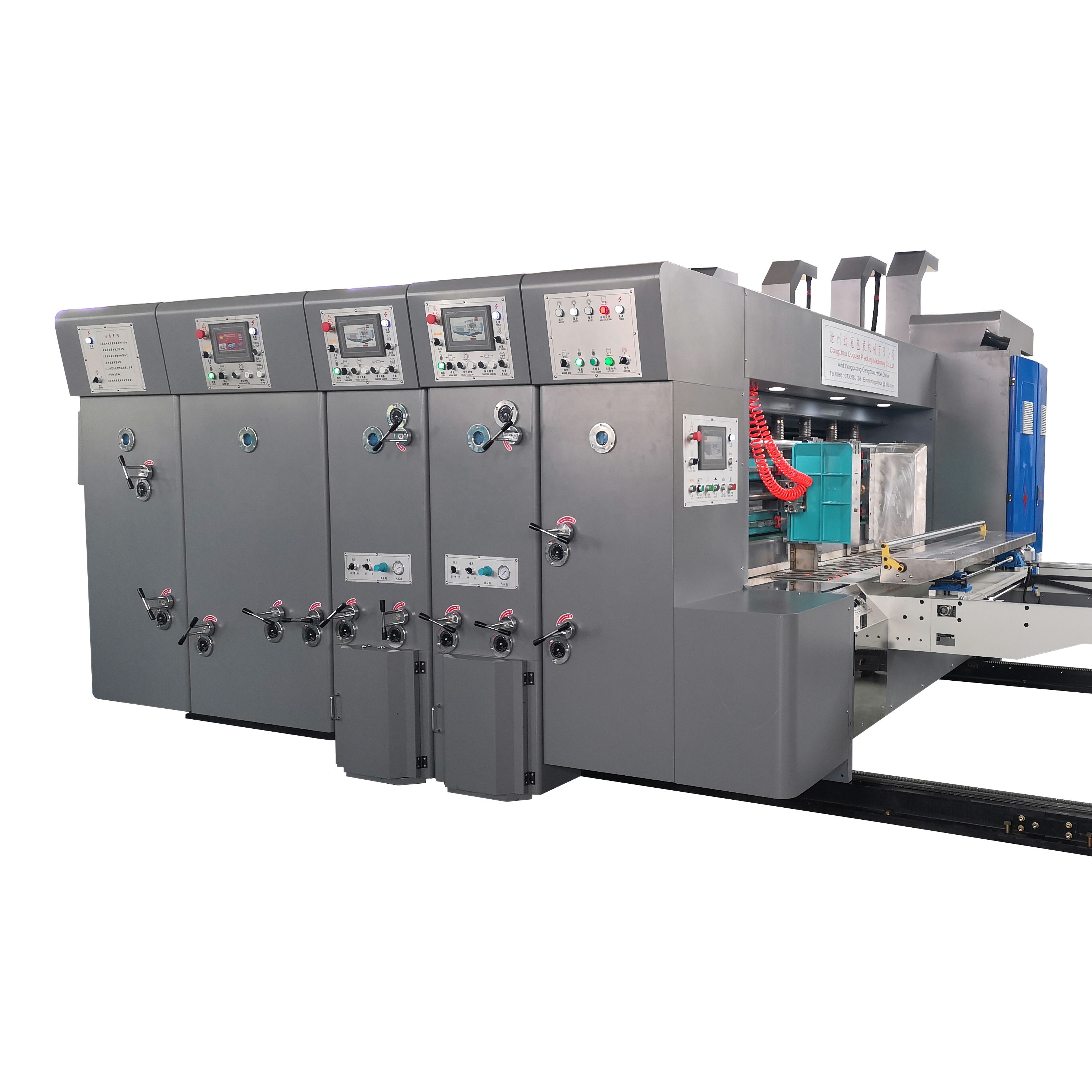 Single Color Automatic Carton Printing Slotting Die Cutting Machine For Corrugated Carton box Making flexo printer slotter die-cutter machine