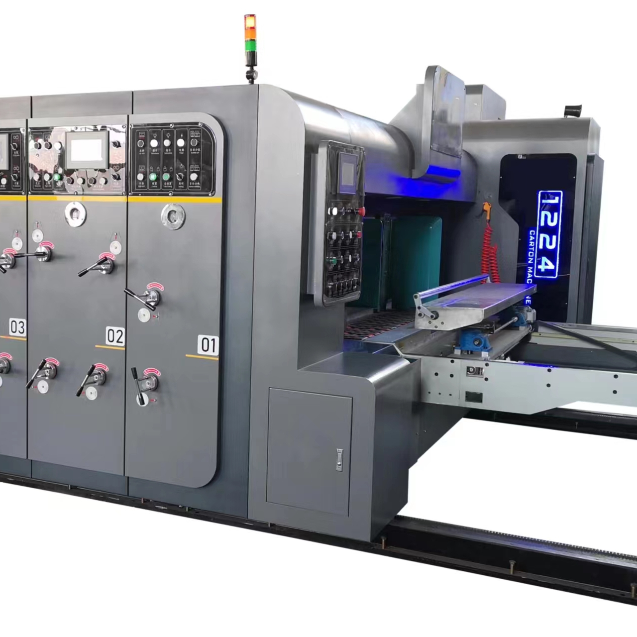 China high speed flexo die cutting and printing machine flexo printer slotter die-cutter machine