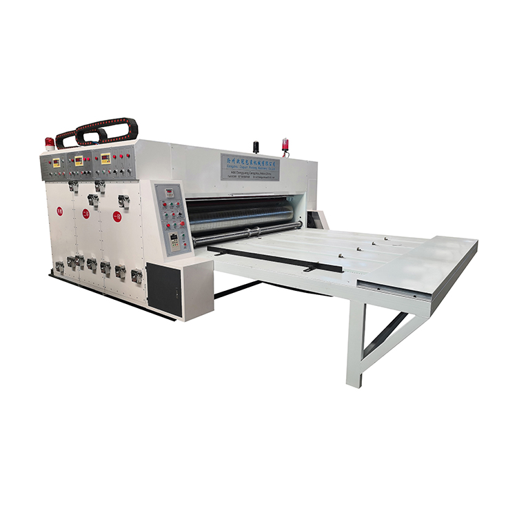 Semi automatic 2 color flexo carton printing slotting die cut machine flexo printer slotter die-cutter machine