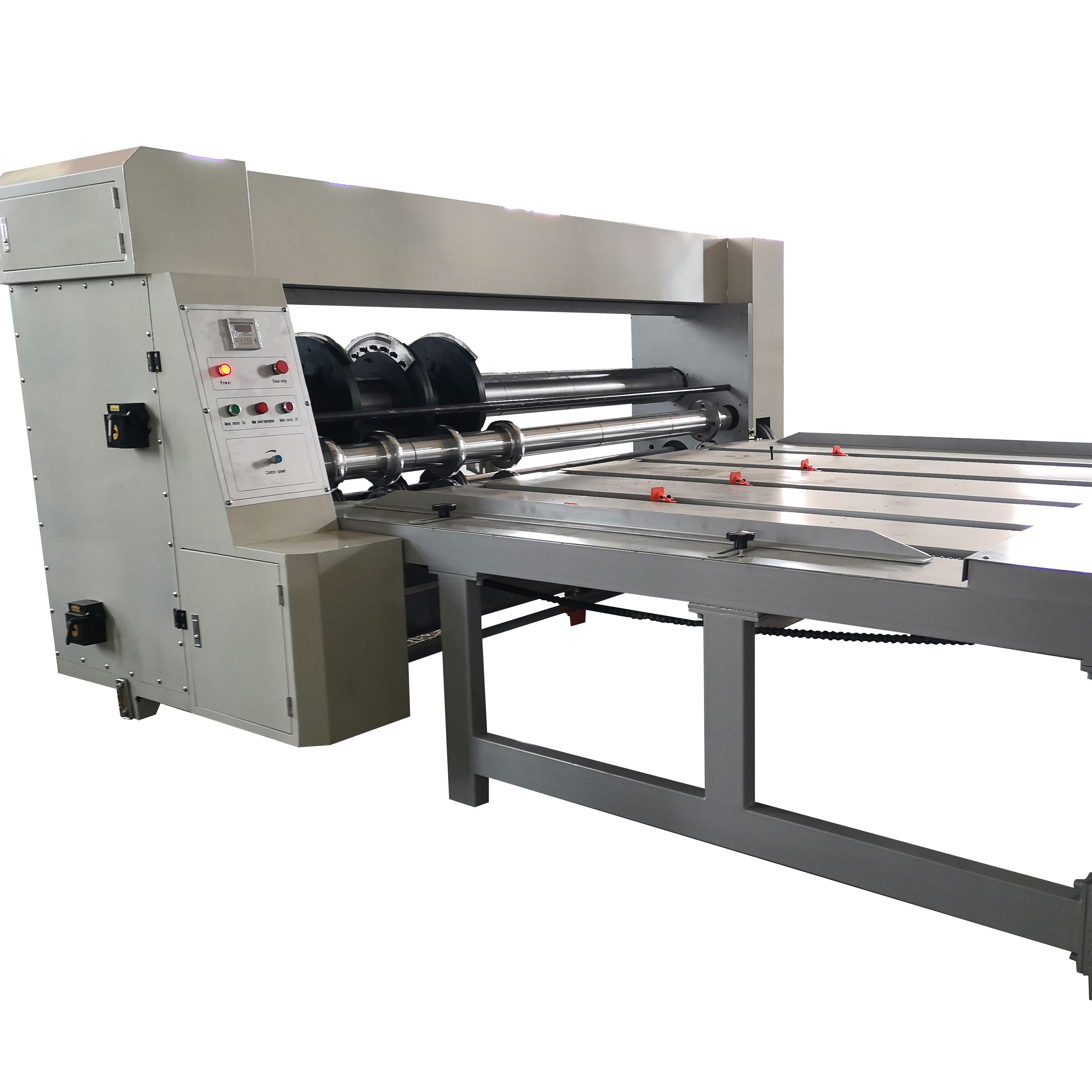 Corrugated carton box printing Chain Feeder Printing Slotting Machine automatic folder gluer machine