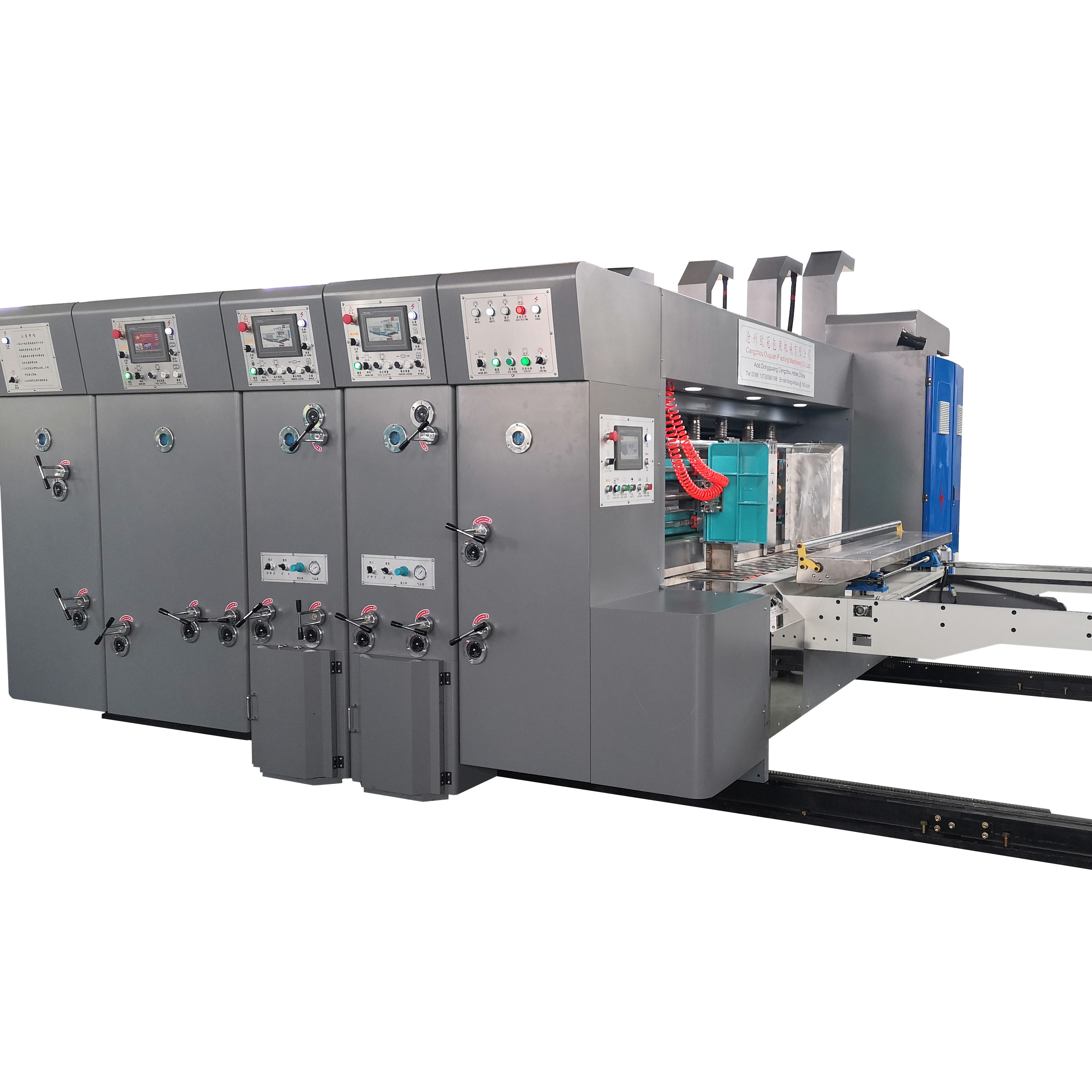 Pizza box making machine Automatic printing slotting die cutting machine for corrugated paperboard box making macnine flexo printer slotter die-cutter machine