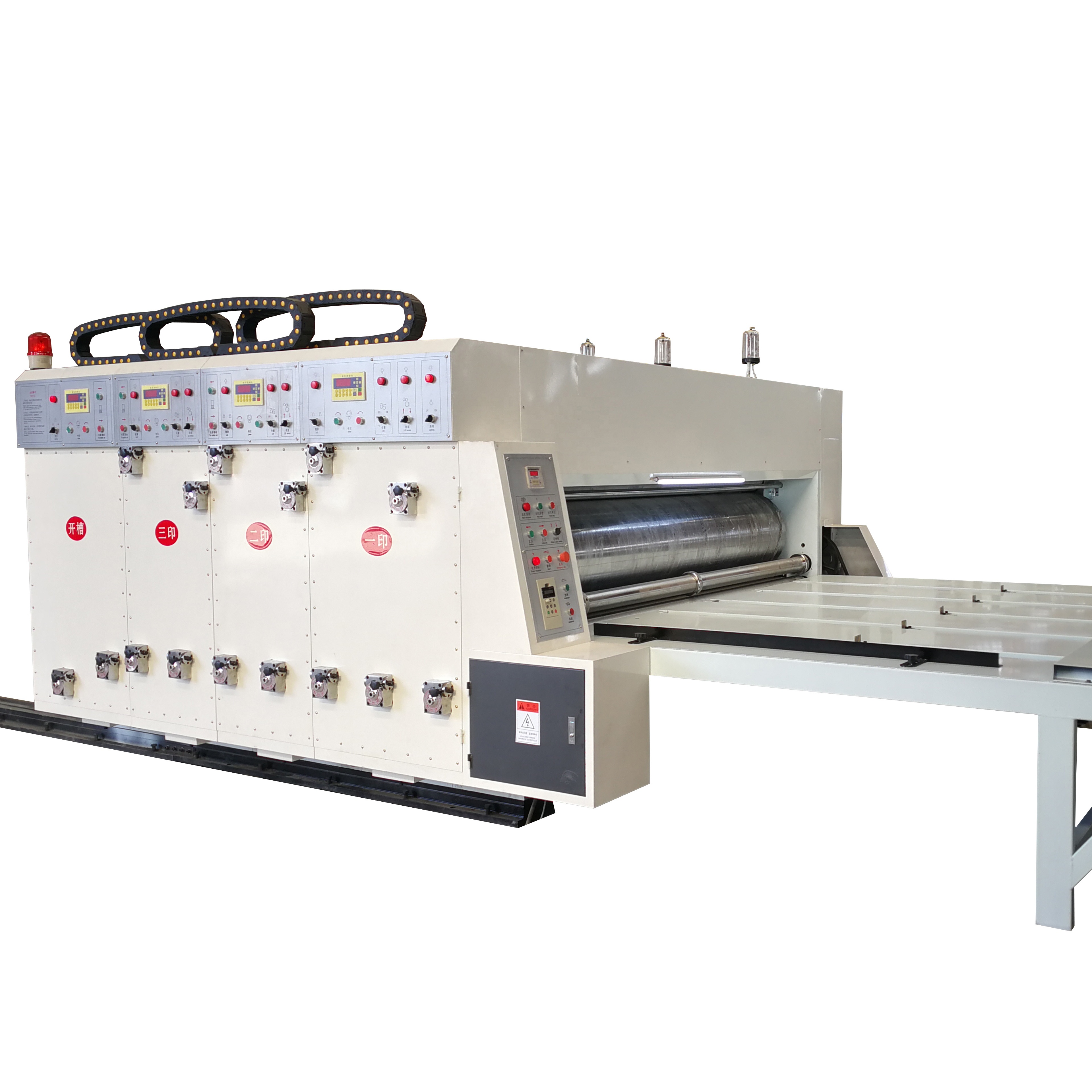 Automatic Corrugated box Making Machine semi-auto 2 color printing slotting machine flexo printer machine flexo printer slotter die-cutter machine