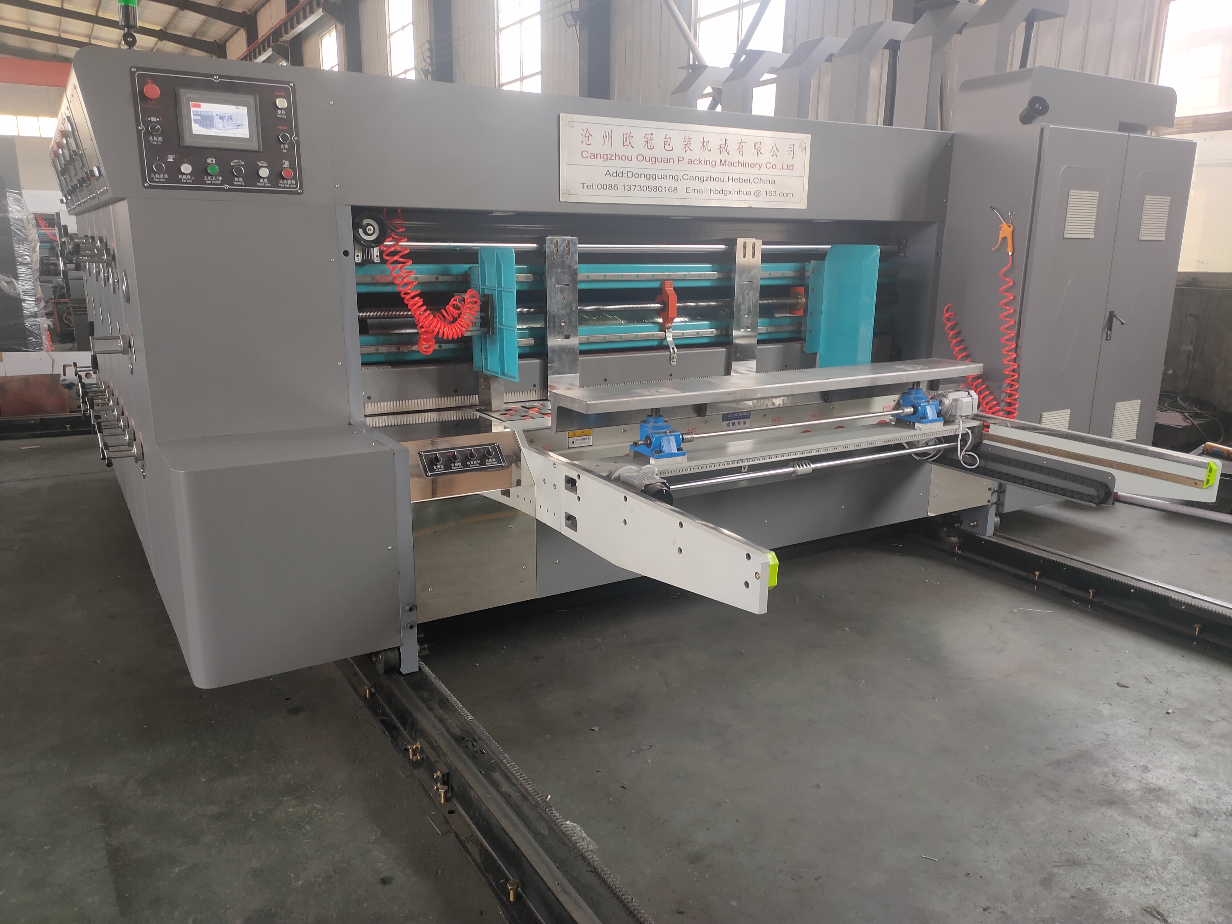 Top quality flexo carton printing slotting die-cutting machine flexographic corrugated cardboard box printer making machinery