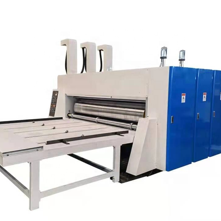 fruit box making machine corrugated carton box printing machine chain feeding 2 color printing slotting machine flexo printer slotter die-cutter machine