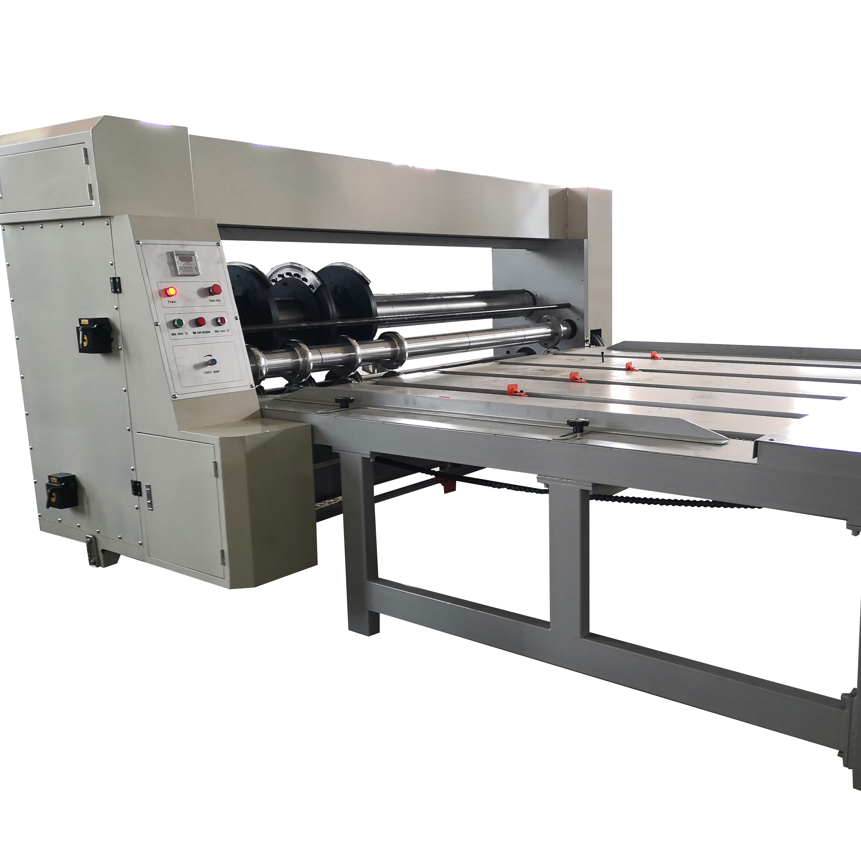 Corrugated Carton Boxes Combined Rotary Slotting Slitting Corner Cutting Machine automatic folder gluer machine