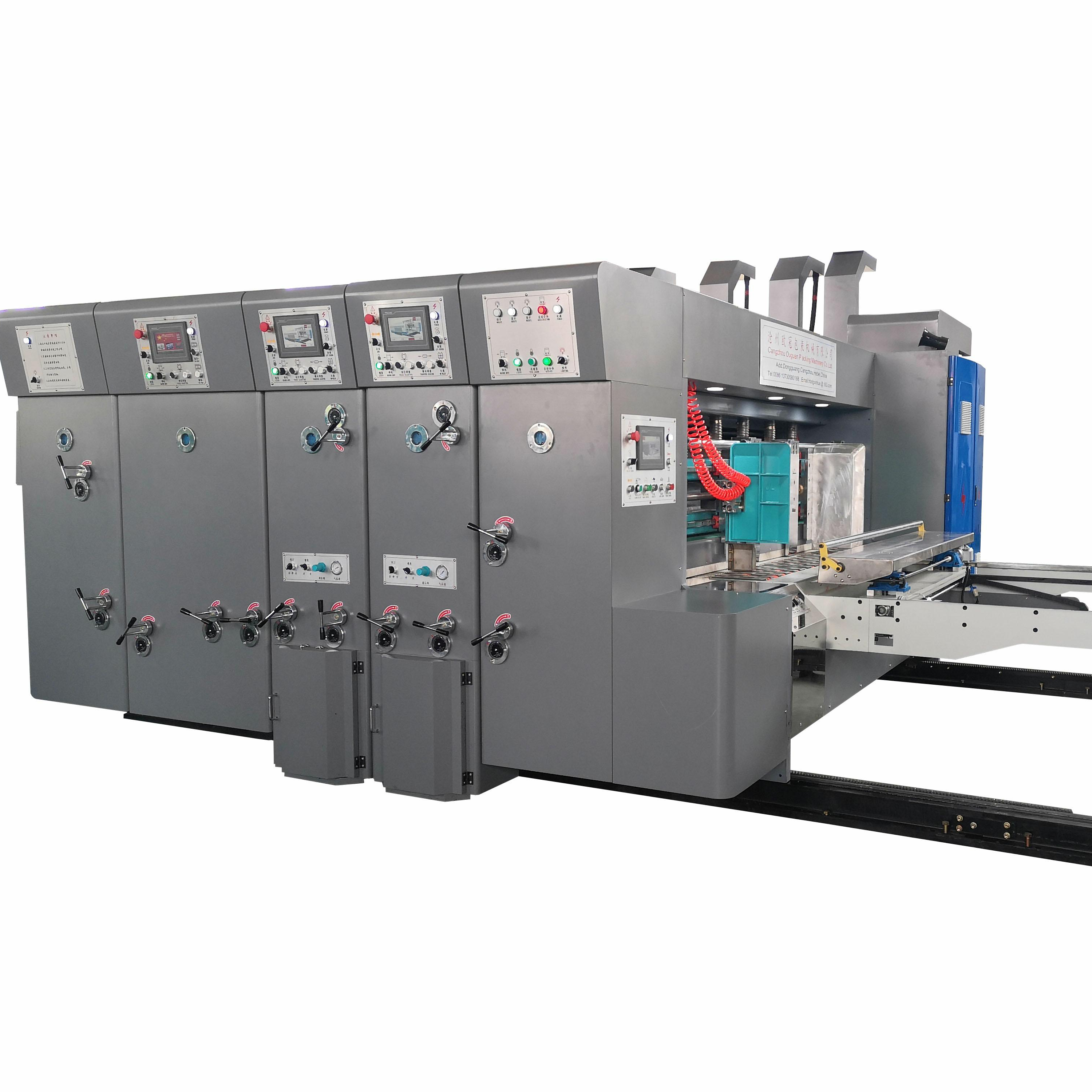 China factory fully automatic corrugated box flexo printer slotter die cutter machine flexo printer slotter die-cutter machine