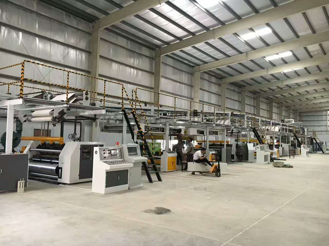 3 ply corrugated paperboard production line carton box making production line