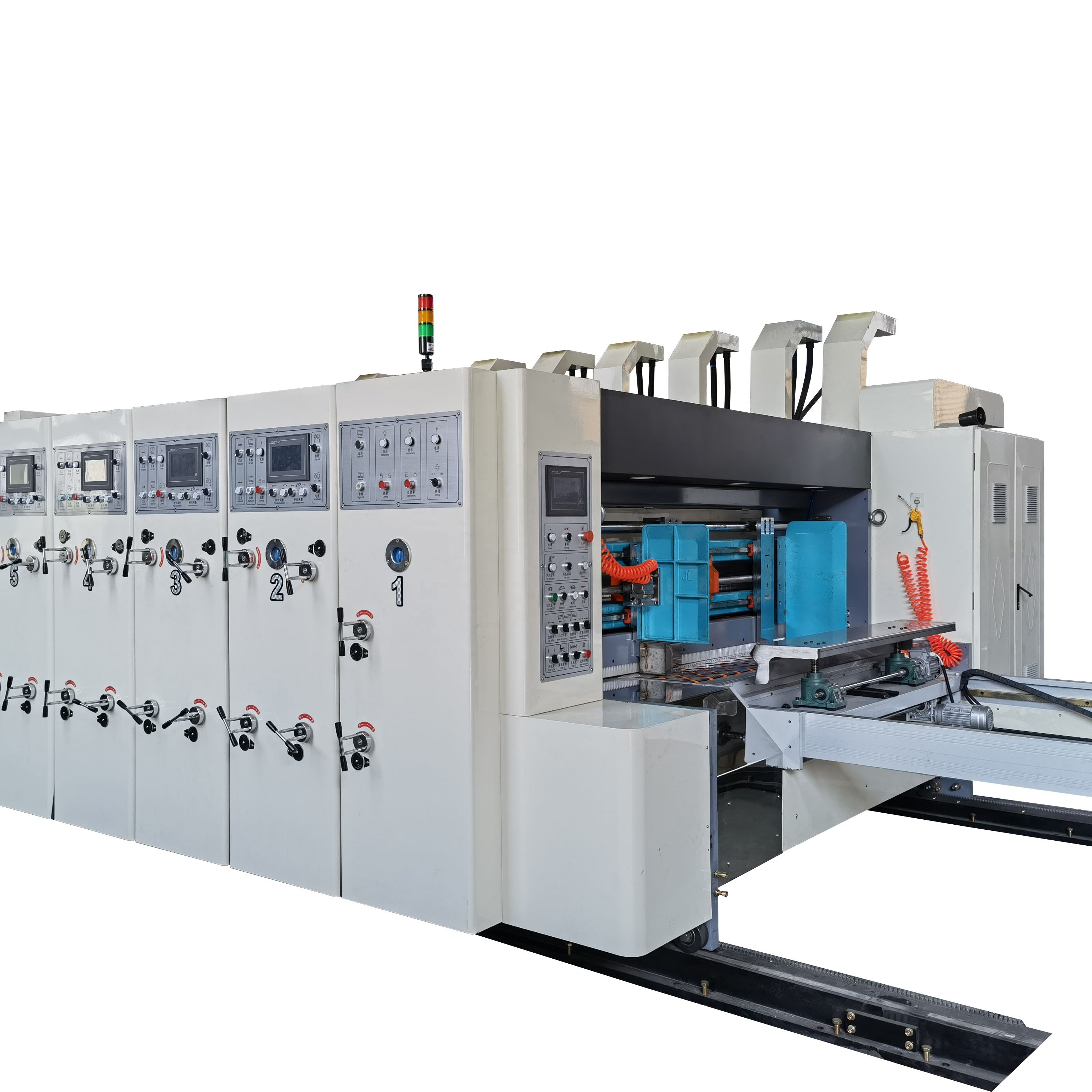 Automatic High Speed lead edge feeding r Flexo Printing Slotting Die Cutting Machine with slotter flexo printer slotter die-cutter machine