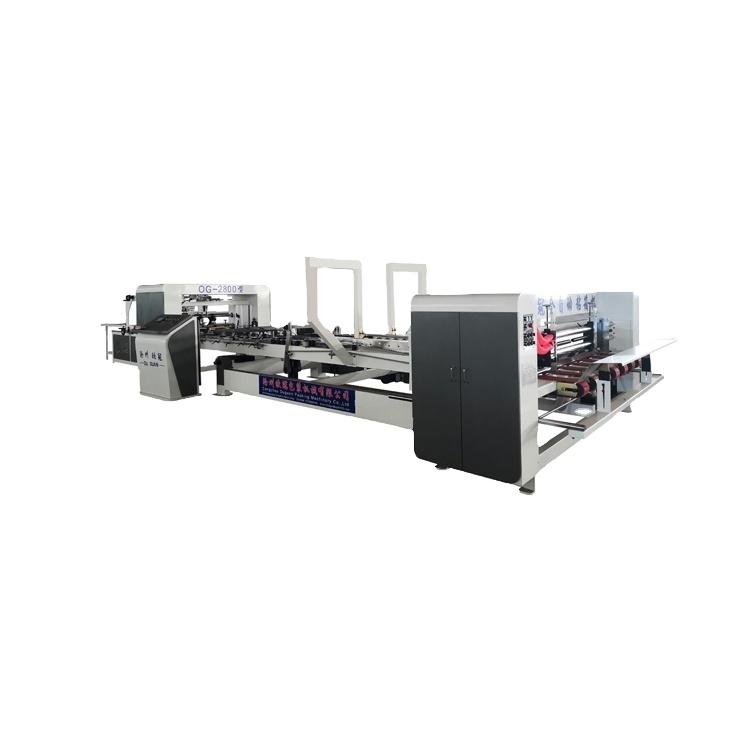 Automatic corrugated cardboard folder gluer machine carton box machine folder gluer machine
