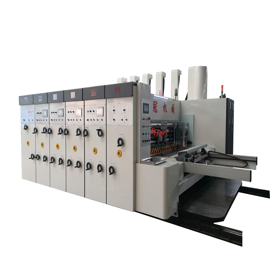 High speed Automatic corrugated cardboard printing die cutting & slotting machine lead edge feeding flexo printer slotter die-cutter