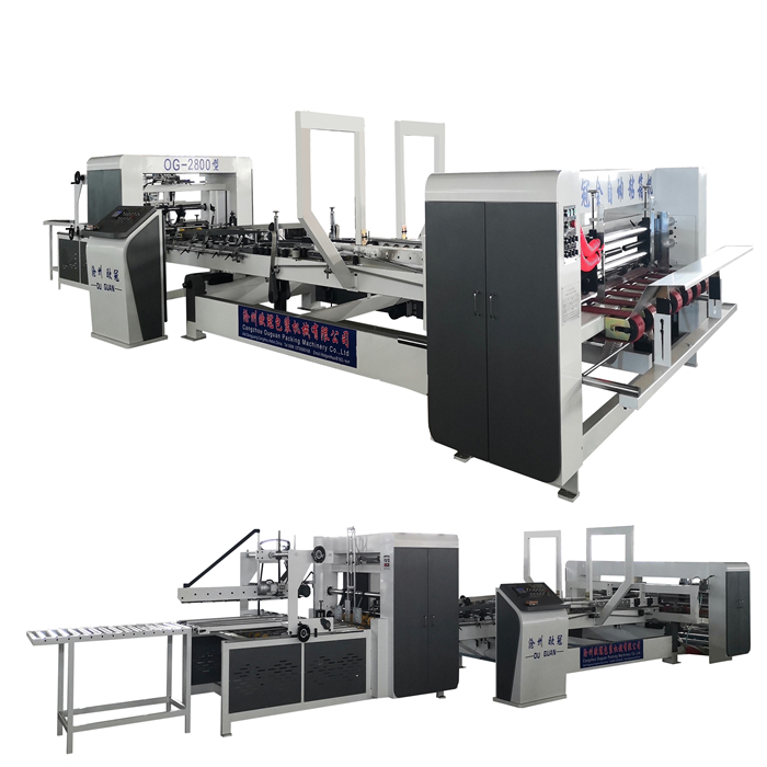 Automatic folder gluer machine for boxes automatic folder gluer machine