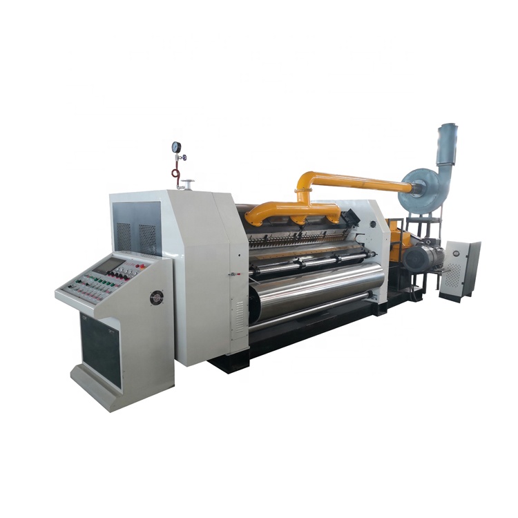 Single Facer Single Facer Machine 3 Ply Corrugated Cardboard E Flute Fingerless Single Facer Machine 2 ply corrugated paperboard production line