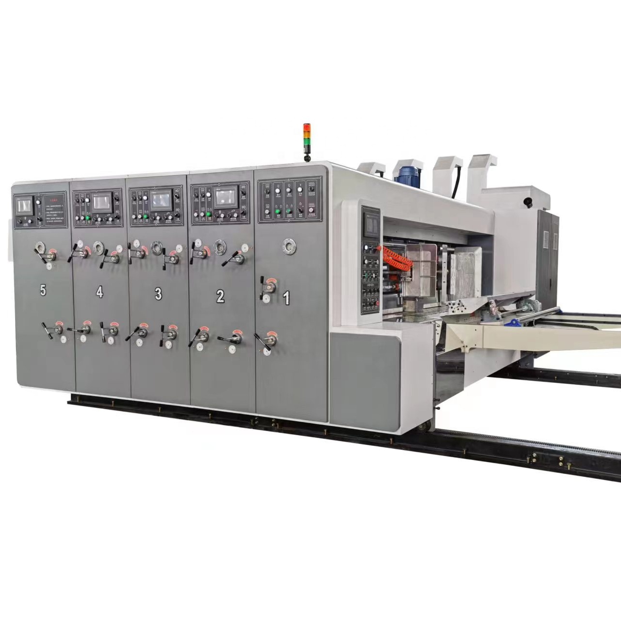 4 colors corrugated carton flexo printing machine cardboard printing machine flexo printer slotter die-cutter machine