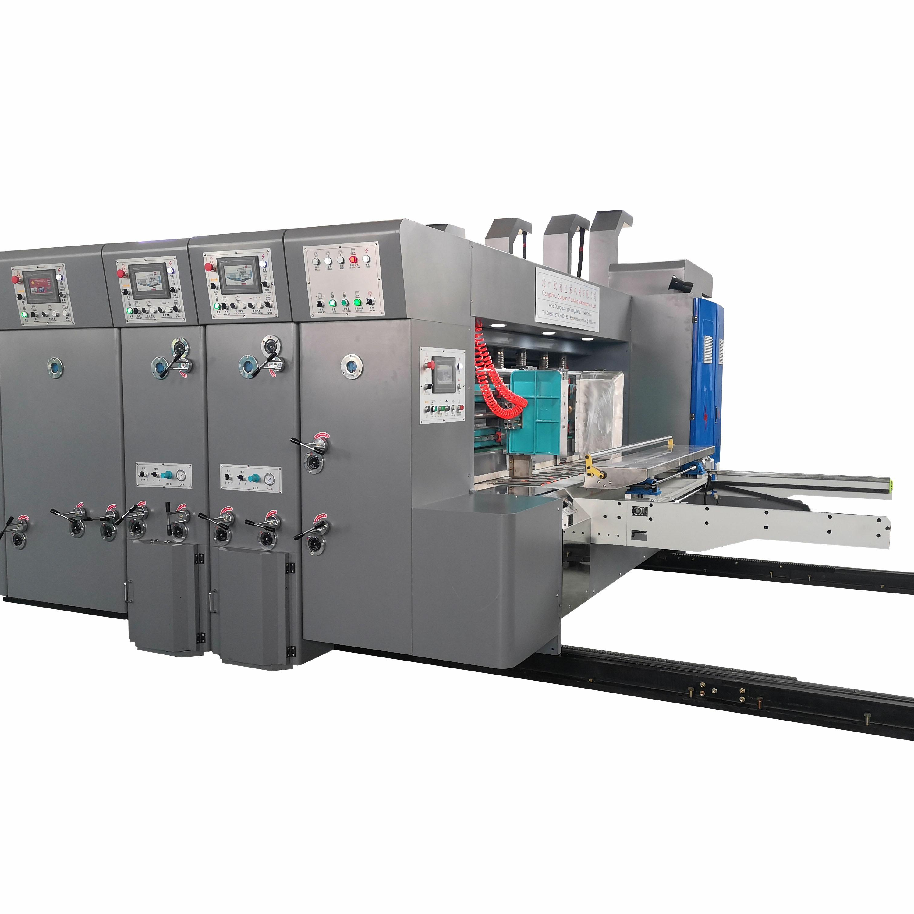 Automatic printing slotting die cutting machine for corrugated paperboard Carton corrugated box making macnine flexo printer slotter die-cutter machine