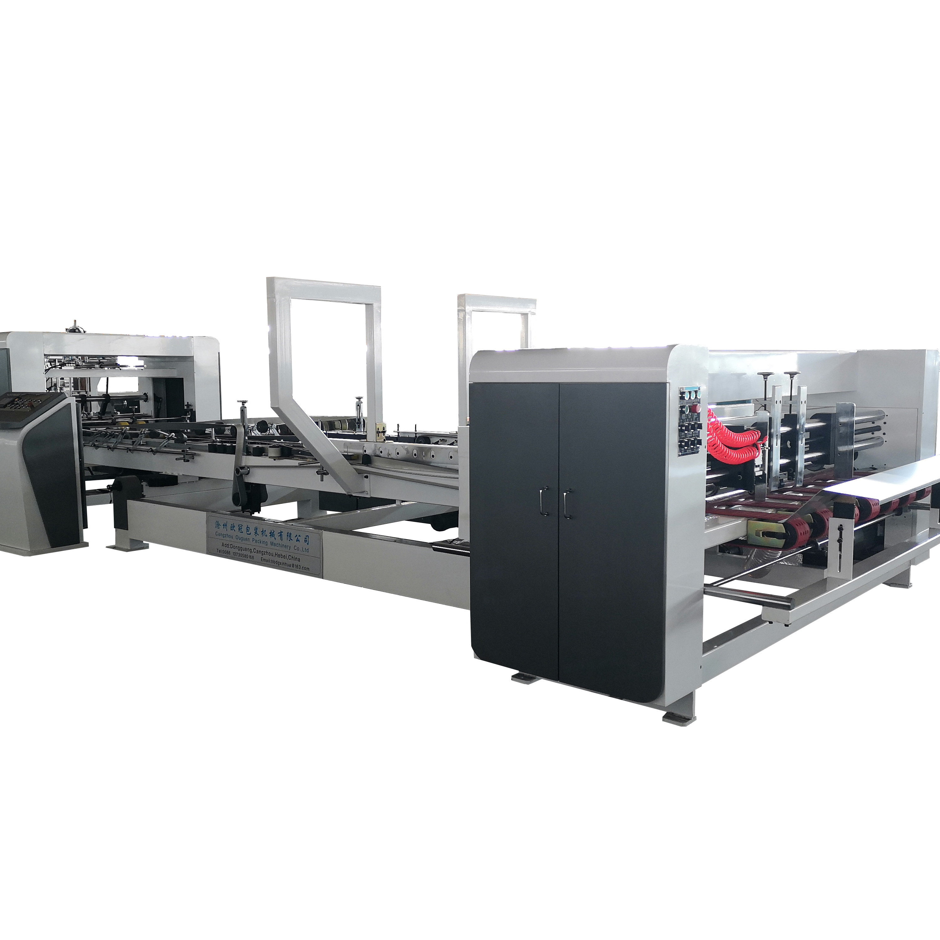 Automatic folder gluing and stitching in one machine automatic folder gluer machine